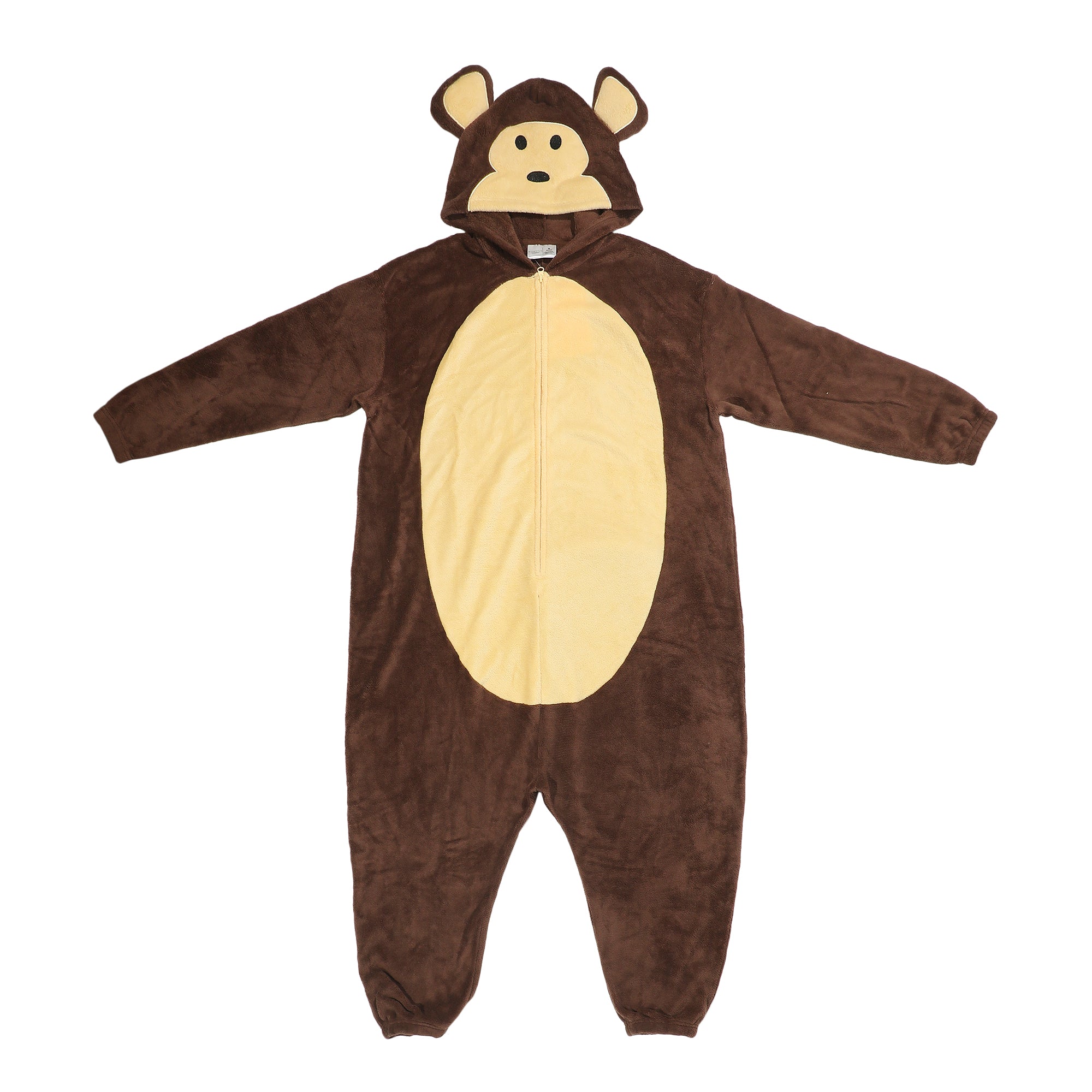 Monkey Adult Long Sleeve Hooded Kirugumi Cosplay Onesie Costume Suit