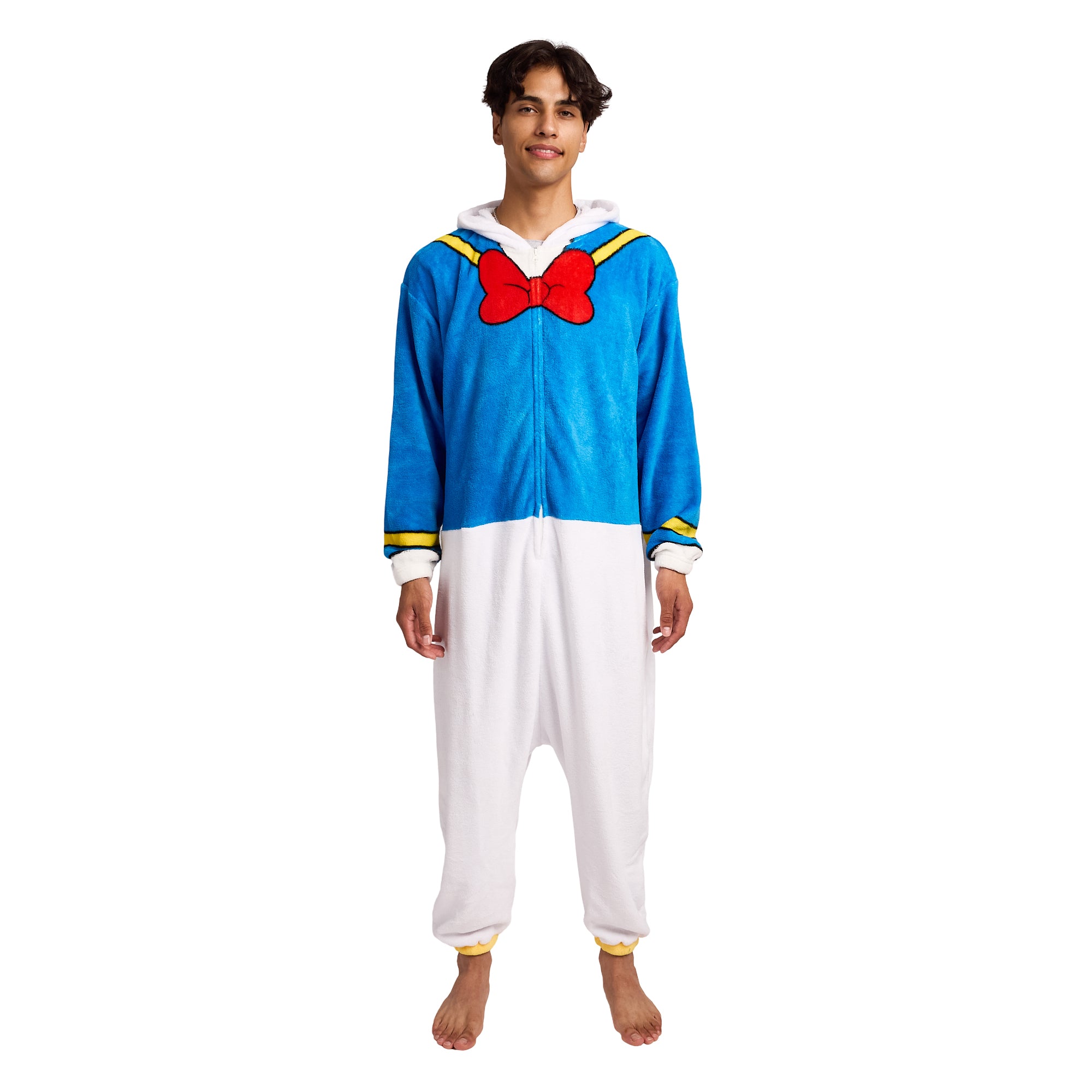 Disney Donald Duck Adult Long Sleeve Hooded Kirgumi Onesie Costume Cosplay Suit
