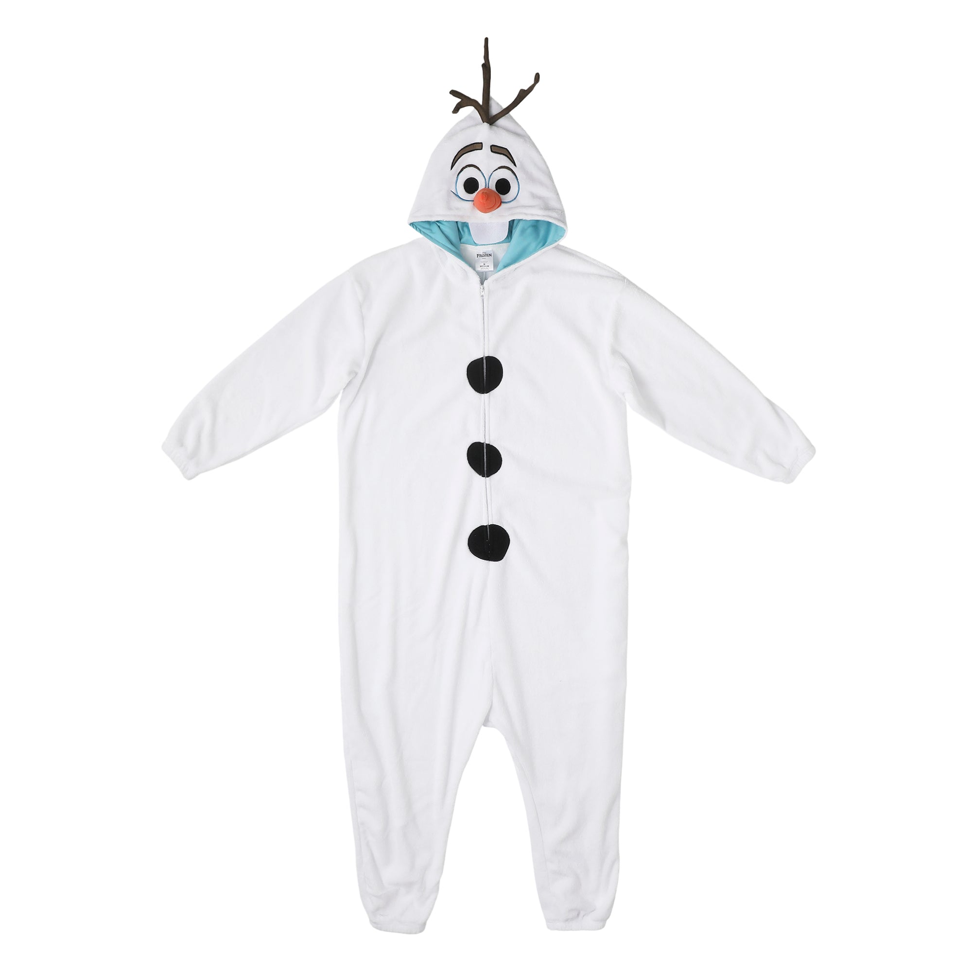 Frozen Olaf Adult White Long Sleeve Hooded Kigurumi Onesie Costume Cosplay Suit