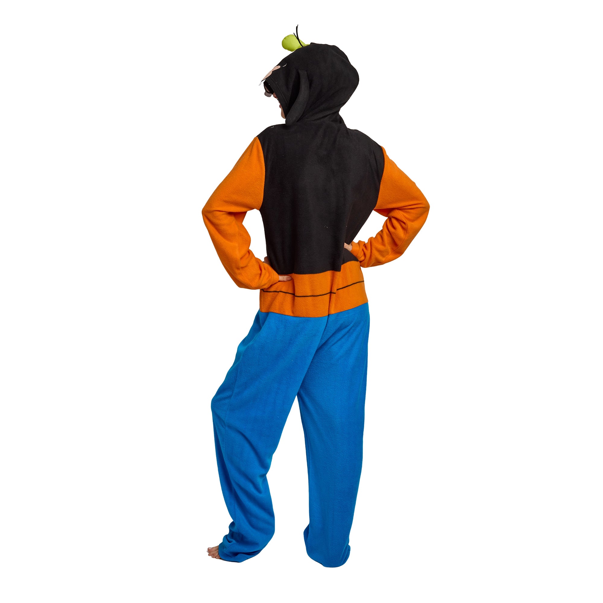 Disney Goofy Adult Long Sleeve Hooded Cosplay Onesie Costume Union Suit