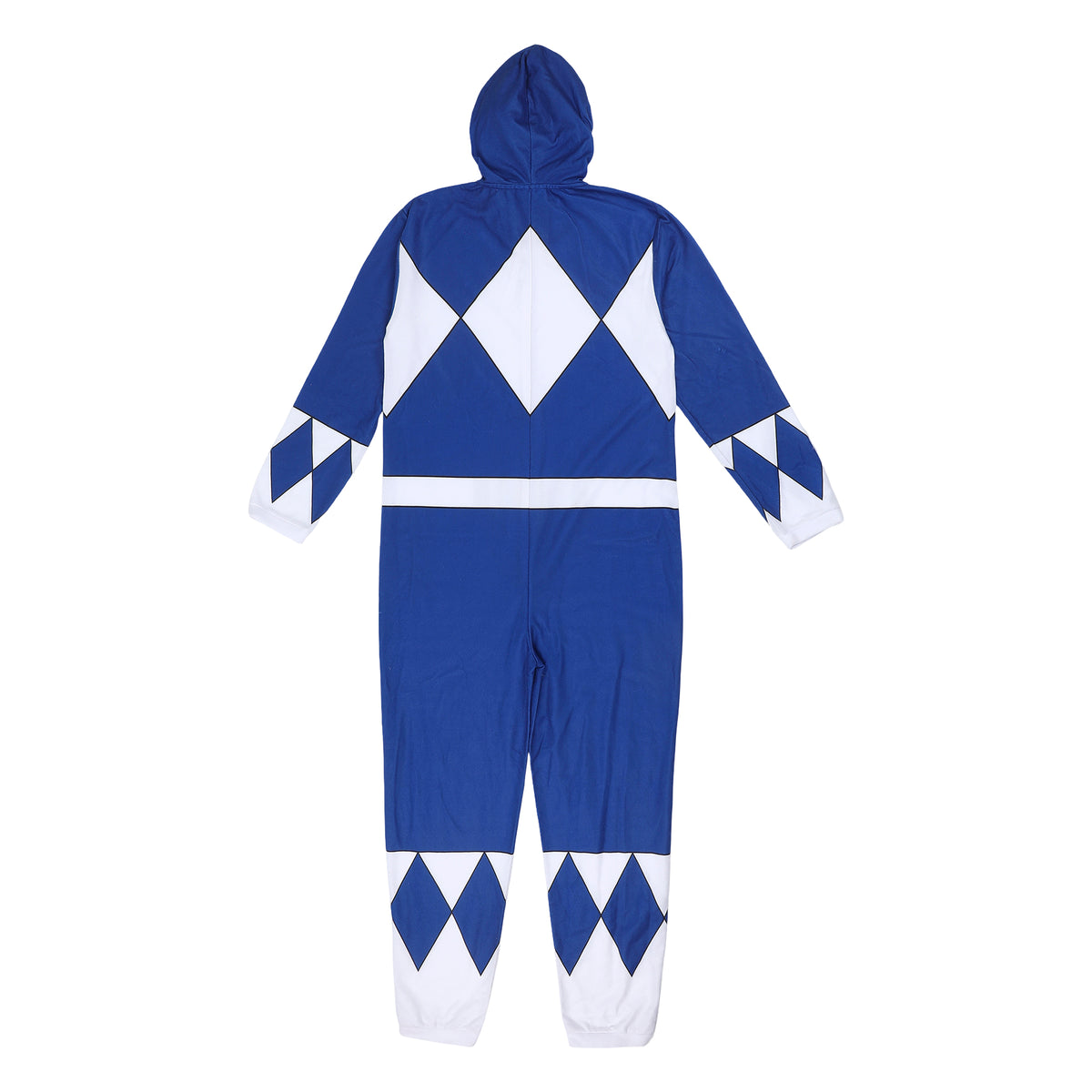 Power Rangers Blue Ranger Adult Long Sleeve Hooded Cosplay Union Suit