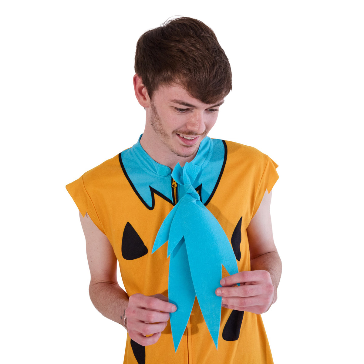 The Flintstones Fred Flintstone Adult Long Sleeve Hooded Cosplay Onesie Costume Union Suit