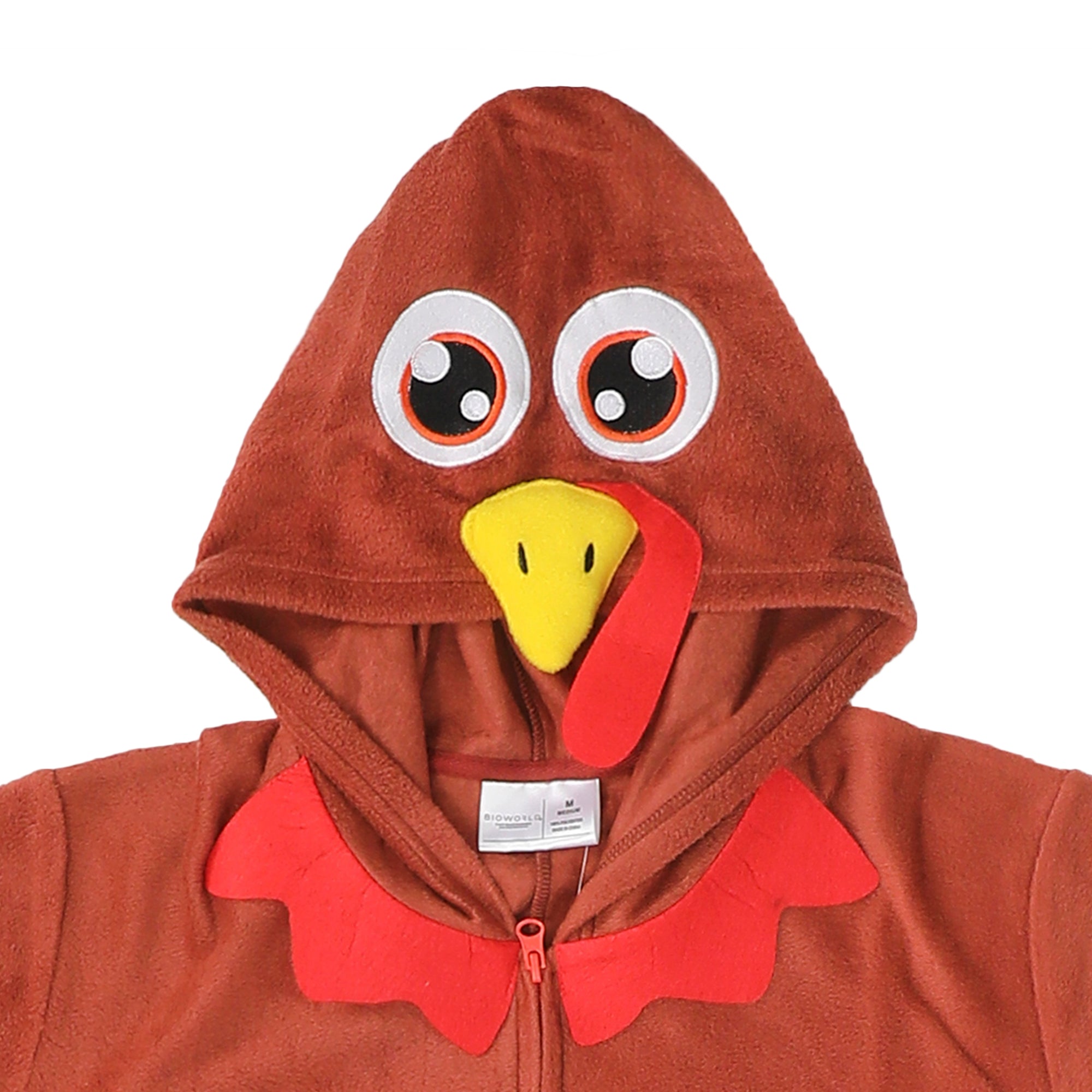 Turkey Adult Long Sleeve Hooded Cosplay Onesie Costume Union Suit
