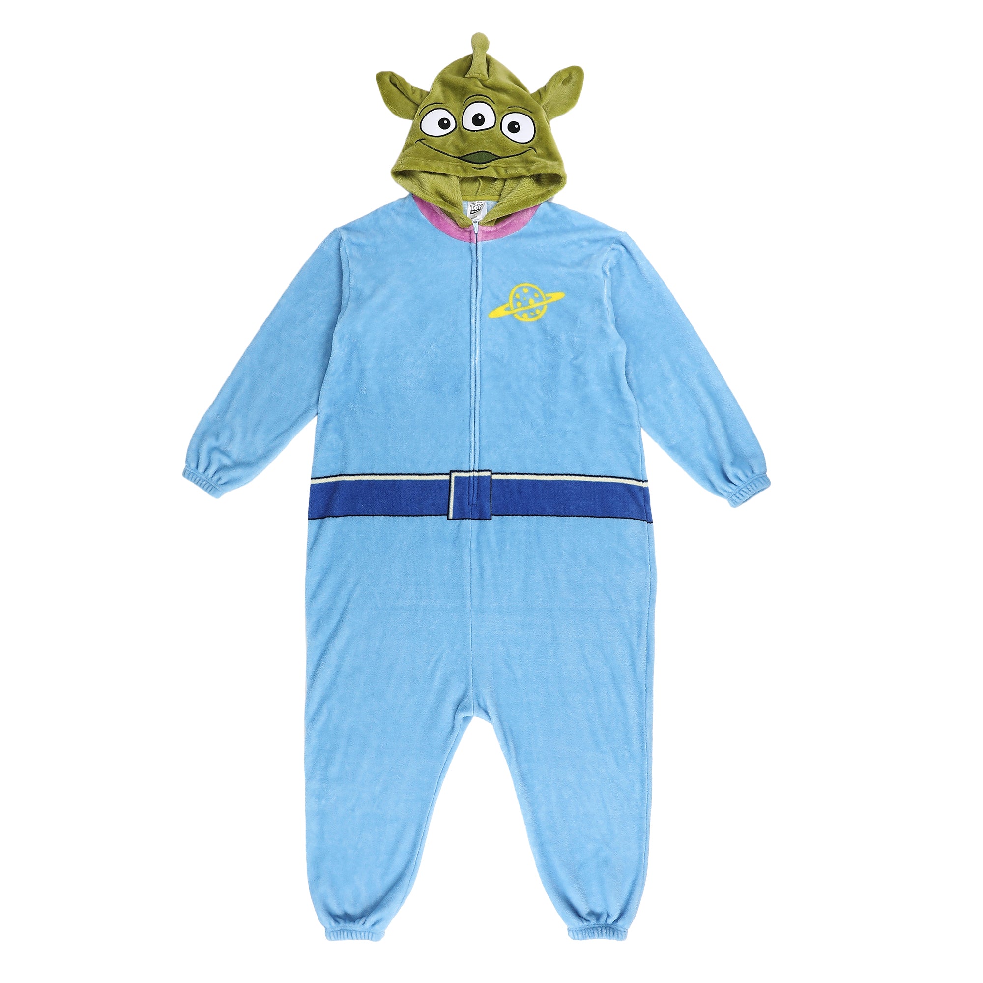 Toy Story Alien Adult Cosplay Union Suit With Cuffs And Hood