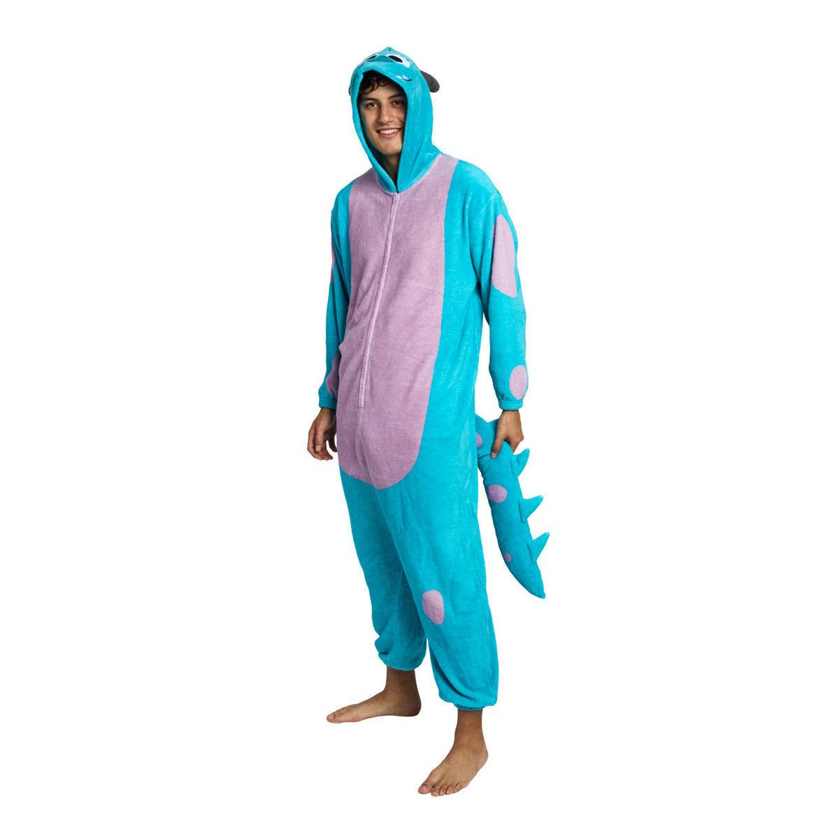 Monsters, Inc. Sully Adult Blue Long Sleeve Hooded Kigurumi Cosplay Suit