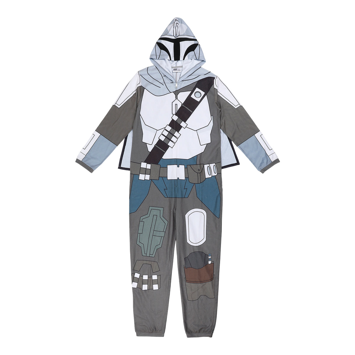 The Mandalorian Din Djarin Adult Long Sleeve Hooded Cosplay Union Suit