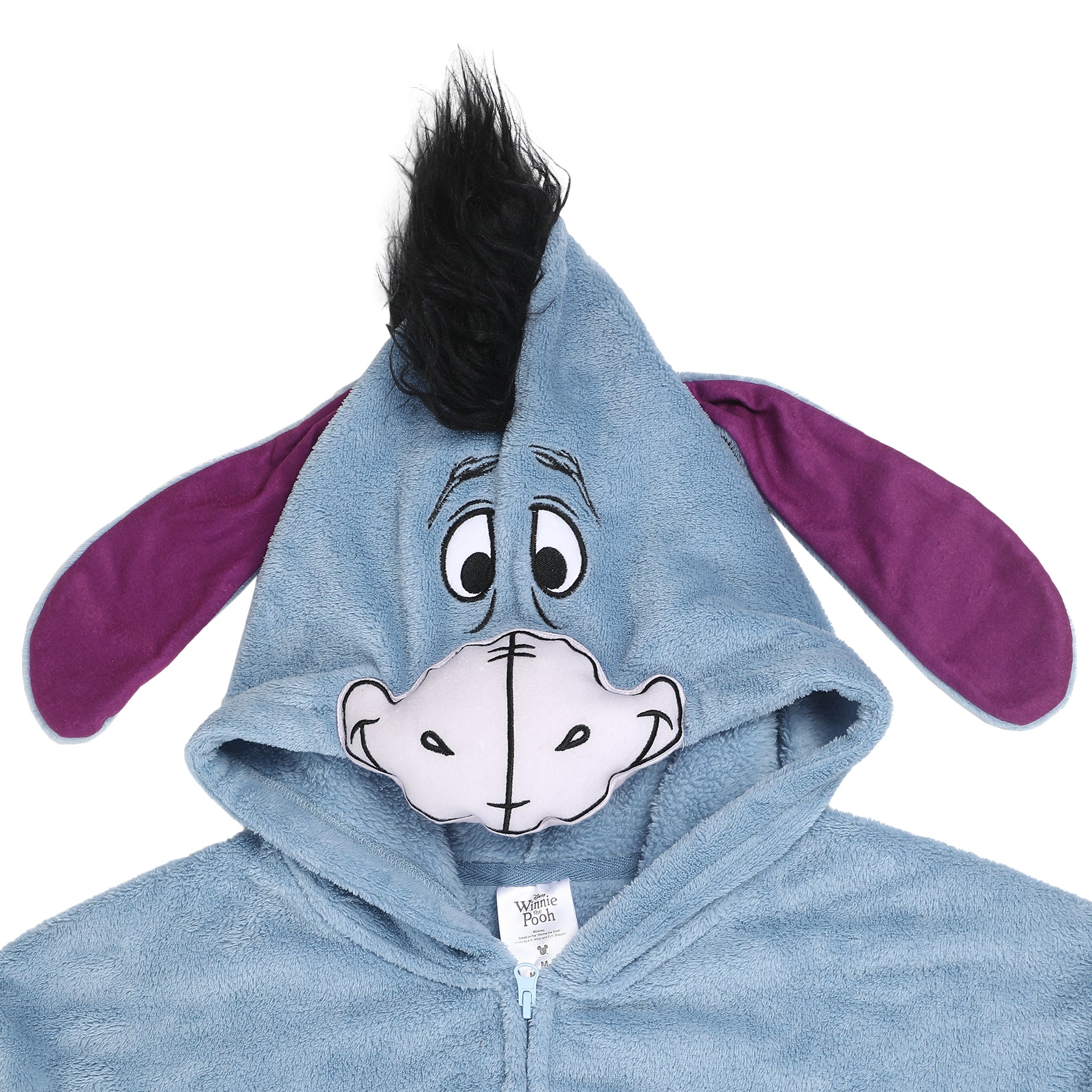 Winnie The Pooh Eeyore Adult Long Sleeve Hooded Kigurumi Cosplay Suit