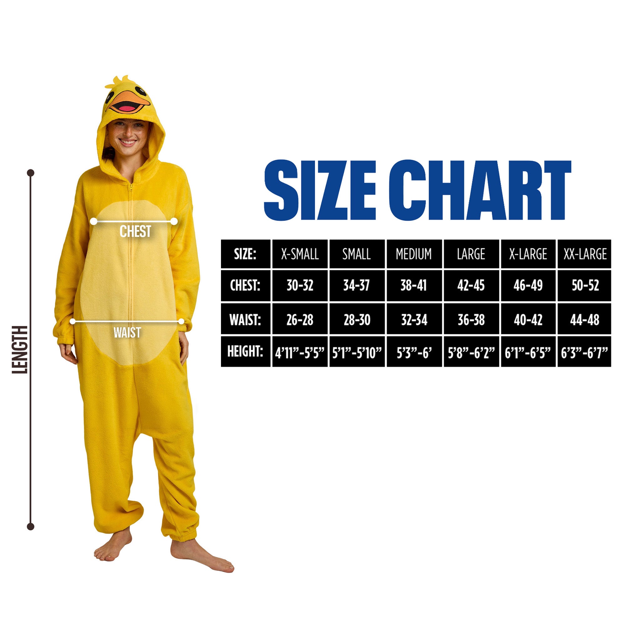 Chick Adult Yellow Long Sleeve Hooded Kigurumi Cosplay Suit