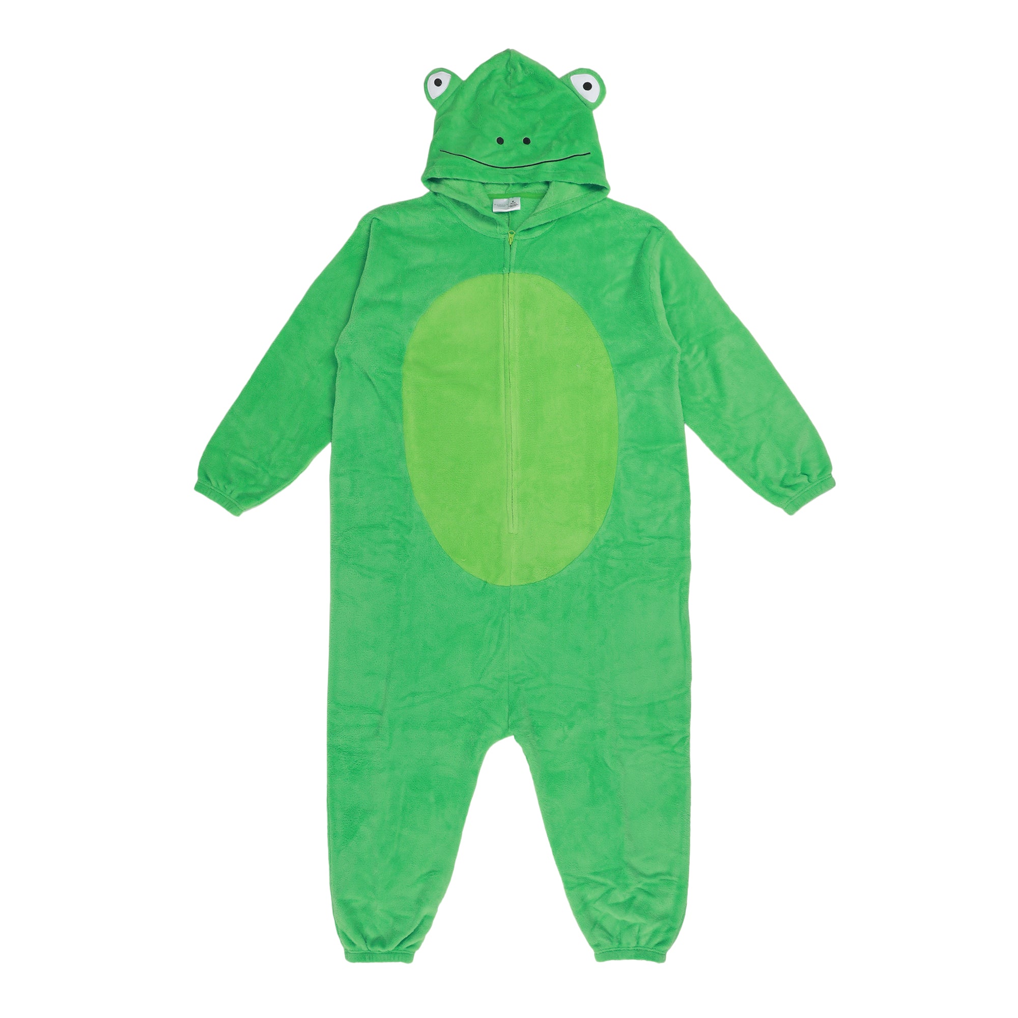 Frog Adult Green Long Sleeve Hooded Kigurumi Cosplay Suit