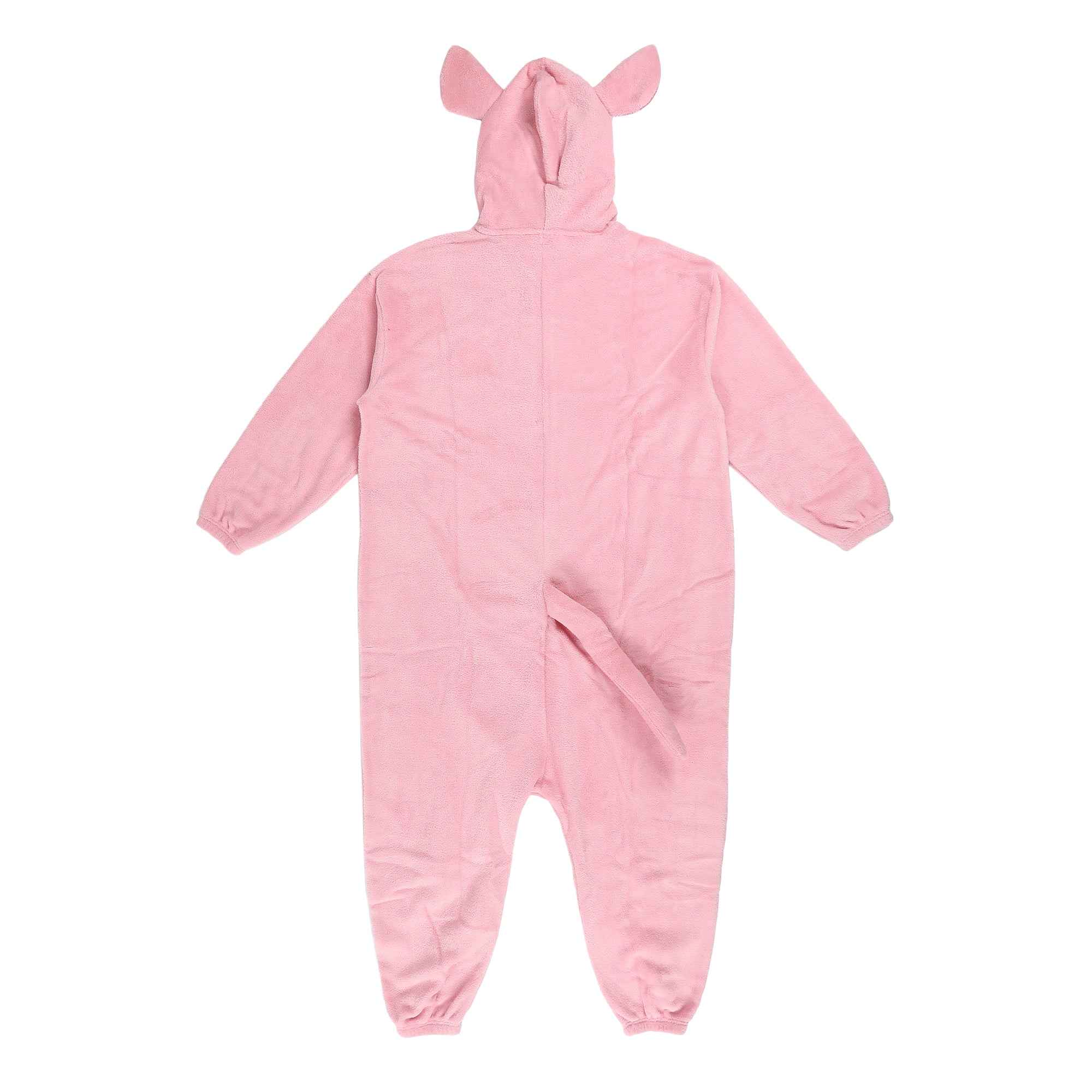 Pig Adult Pink Long Sleeve Hooded Kigurumi Cosplay Suit