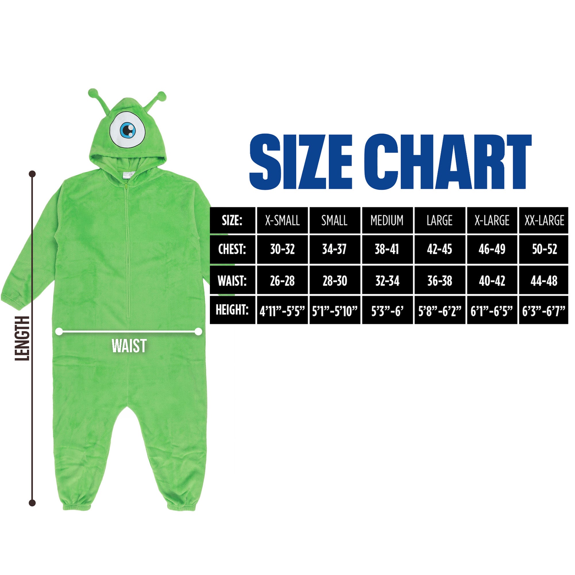 Alien Adult Green Long Sleeve Hooded Kigurumi Cosplay Suit