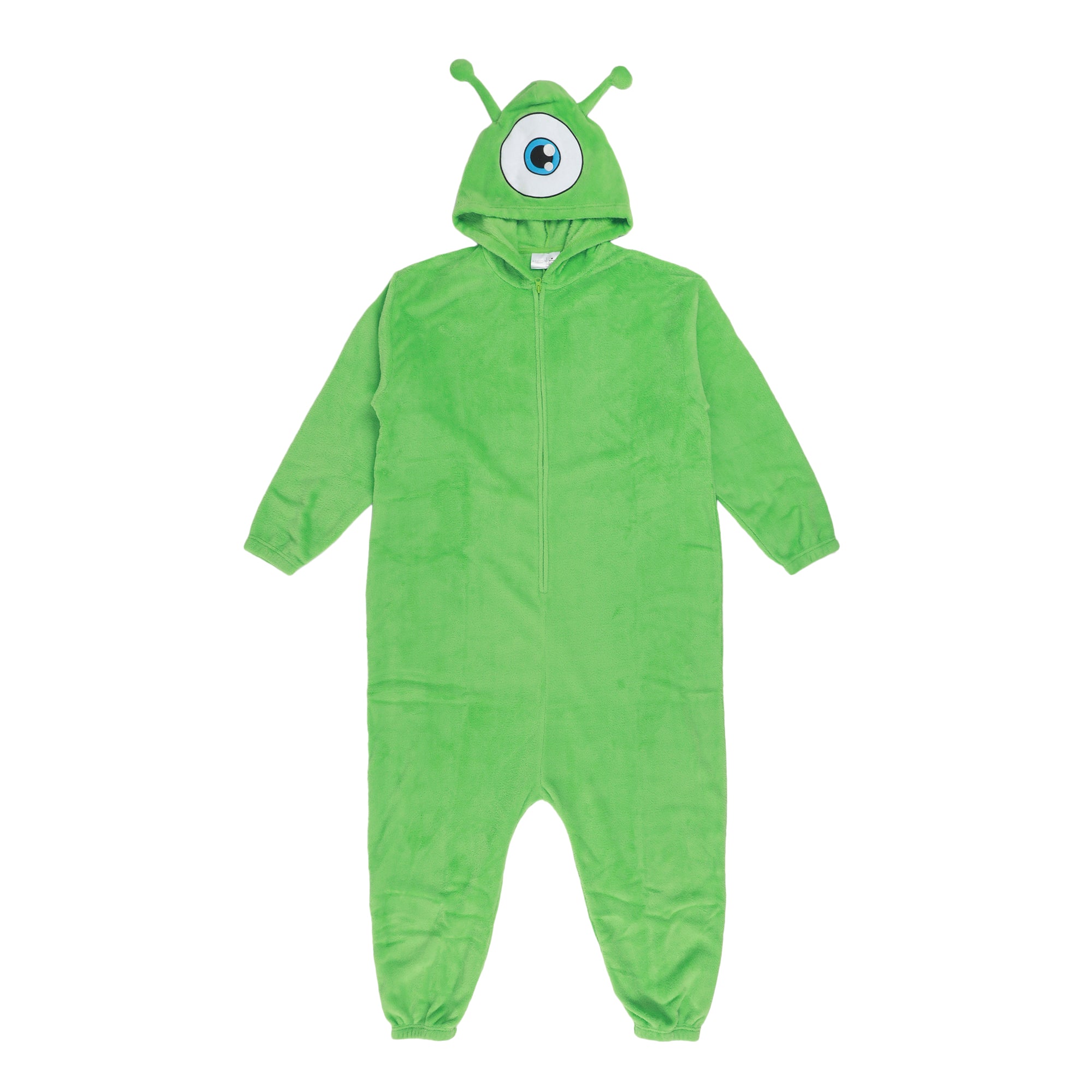 Alien Adult Green Long Sleeve Hooded Kigurumi Cosplay Suit