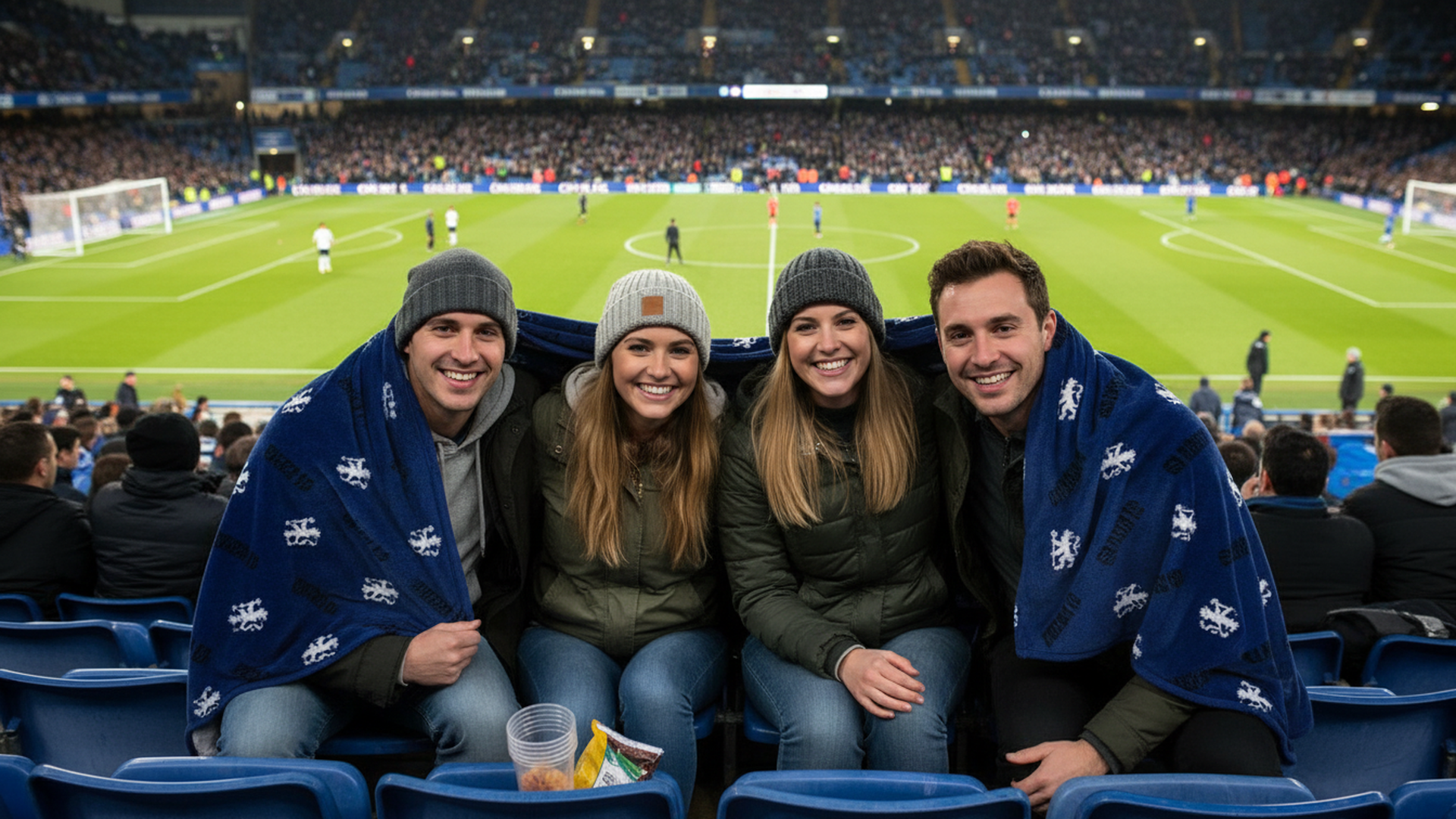 Chelsea FC Official Fleece Throw Blanket – Soft Lightweight Blue Football Blanket for Sofa, Bed & Travel, Machine Washable Polyester (100x150 cm)
