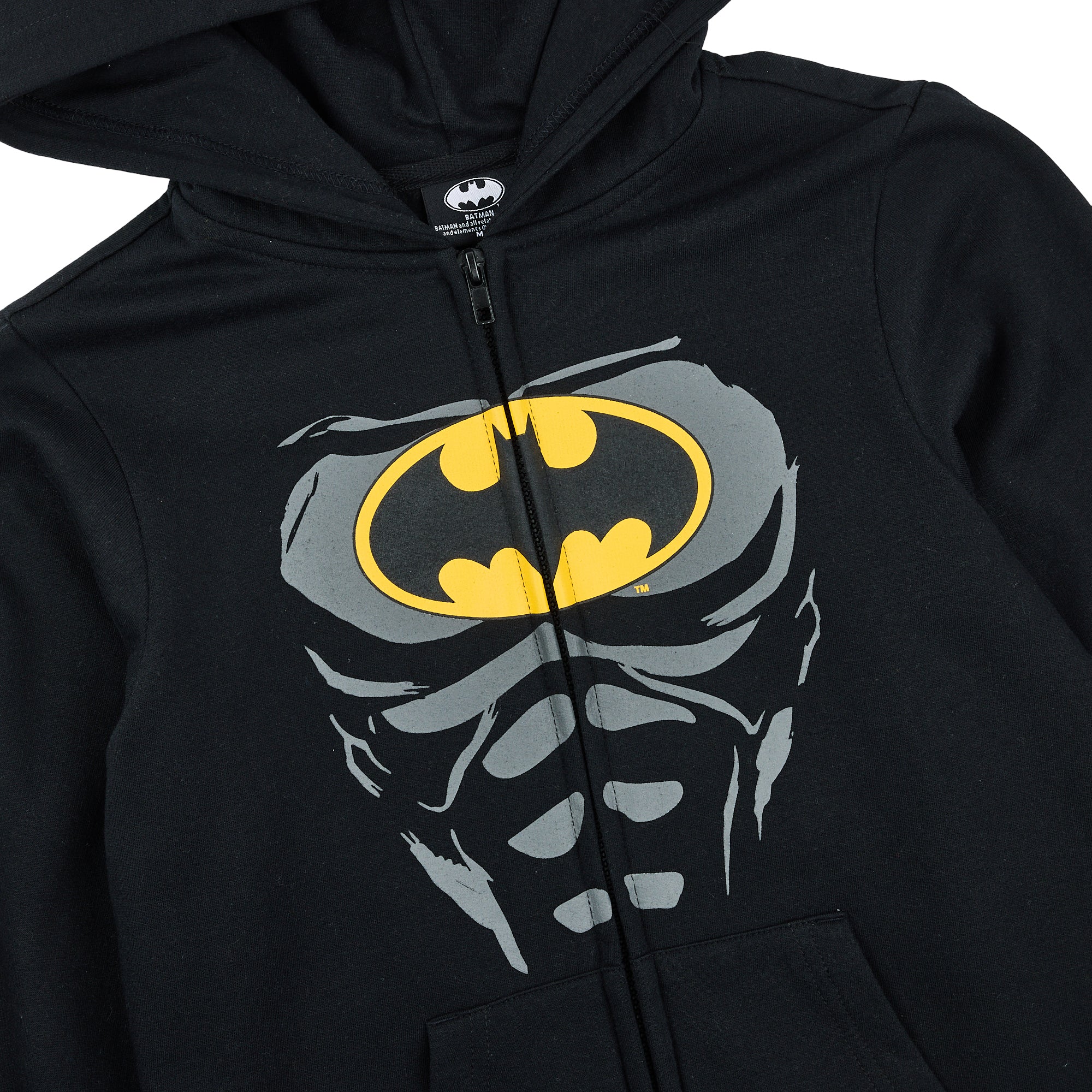 Batman Suit Boy’s 2-Pack Cosplay Zip Front Hoodie & Joggers Set