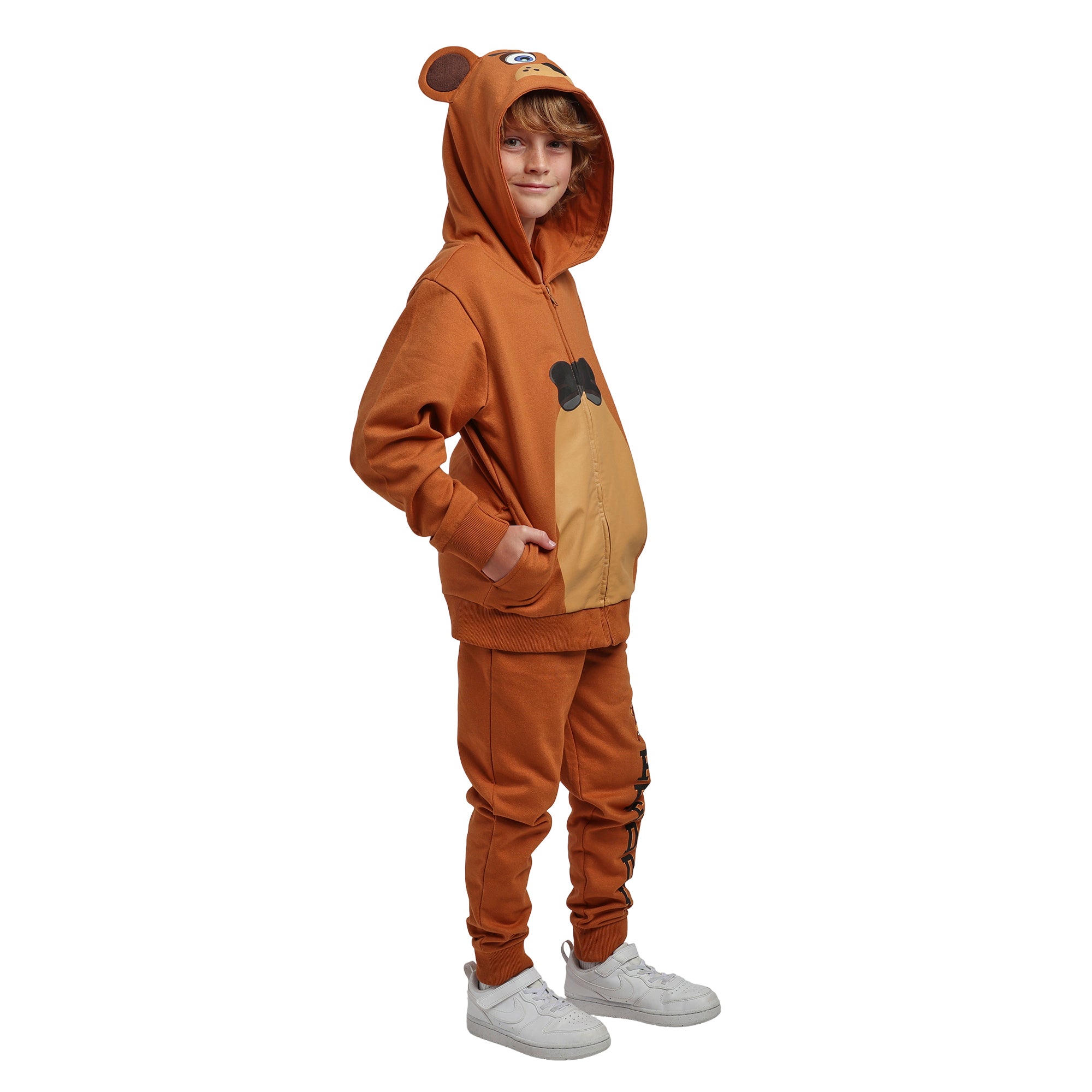 Five Nights At Freddy’s Freddy Fazbear Boy’s 2-Pack Cosplay Zip Front Hoodie & Joggers Set