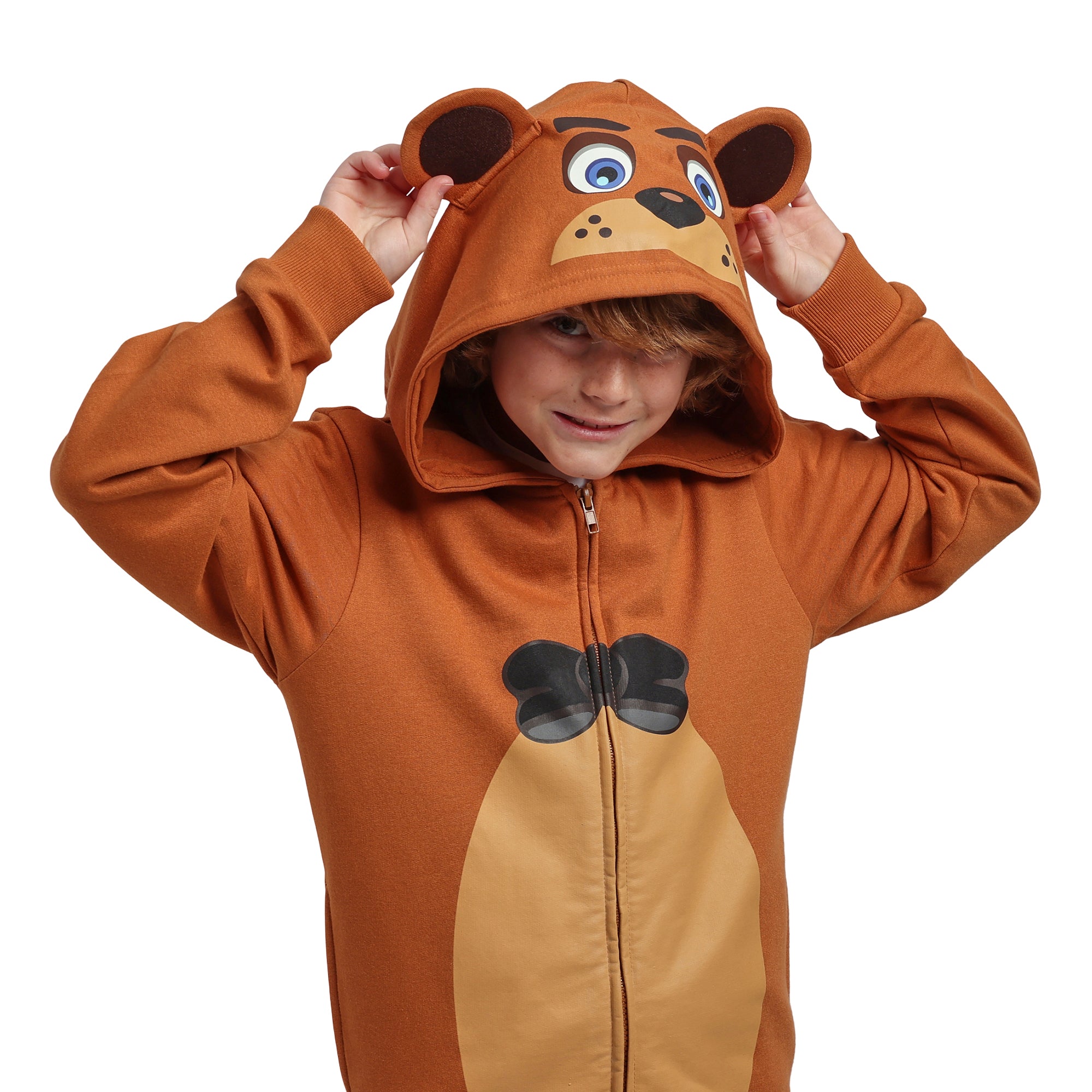 Five Nights At Freddy’s Freddy Fazbear Boy’s 2-Pack Cosplay Zip Front Hoodie & Joggers Set