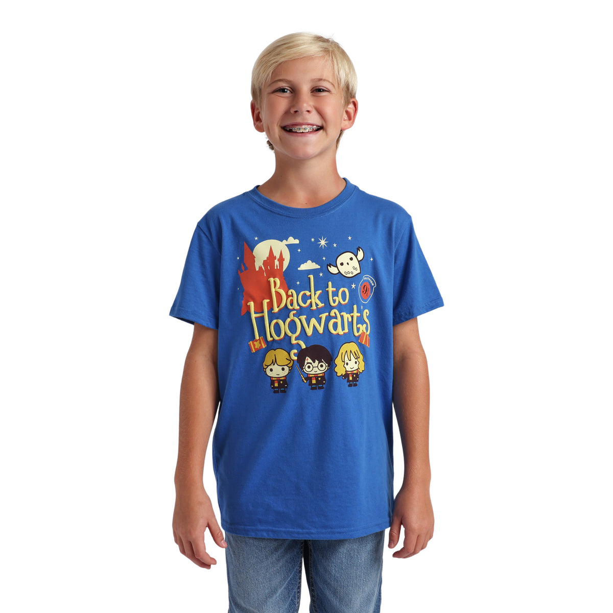 Harry Potter Chibi 3 Pack Tees for Kids in Heather Grey