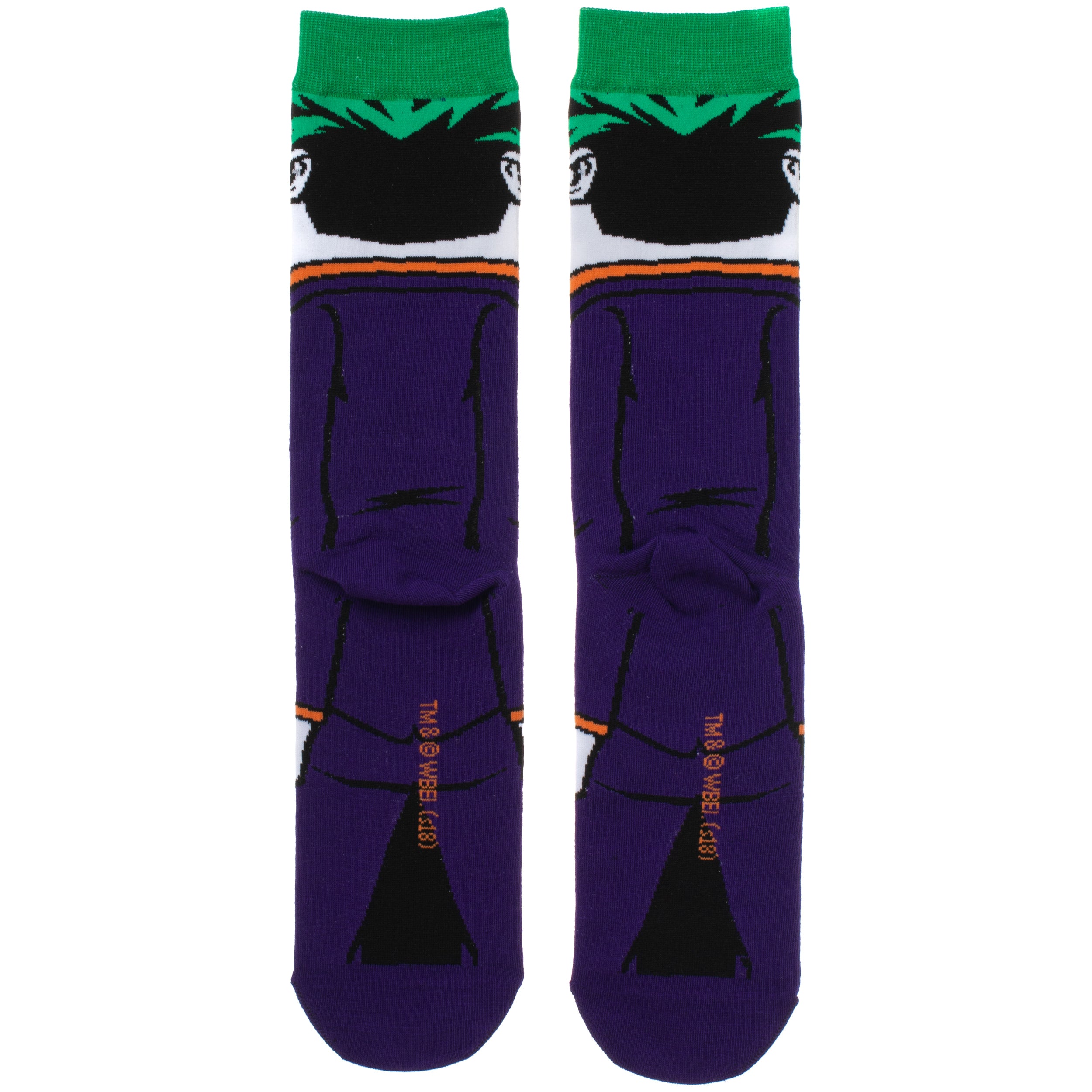 DC Comics The Joker: Rebirth 360-Degree Graphic Print Crew Socks for Men