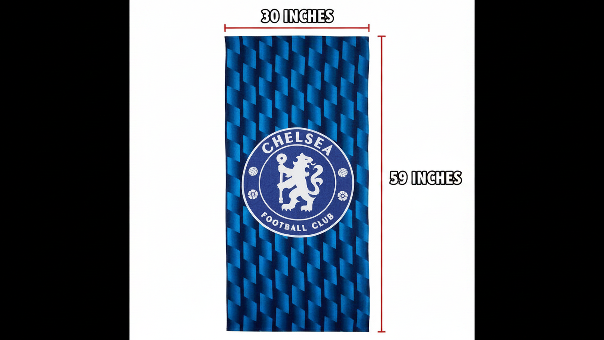 Chelsea FC Official Fleece Throw Blanket - Soft Lightweight Football Blanket for Sofa, Bed & Travel, Warm Polyester, Machine Washable (100x150 cm)
