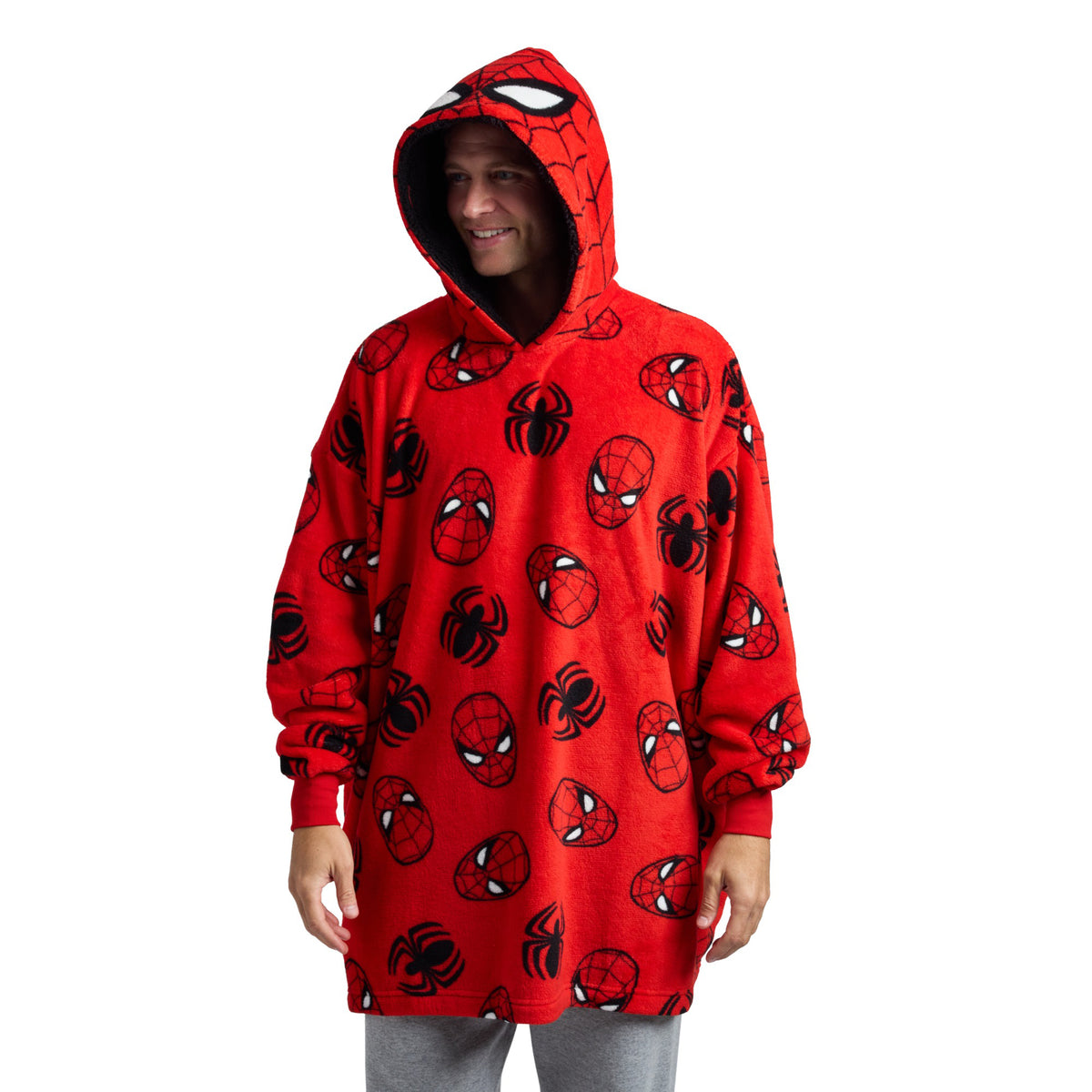 Marvel Comics Spidey AOP Oversized Sleep Hoodie for Adults-One Size