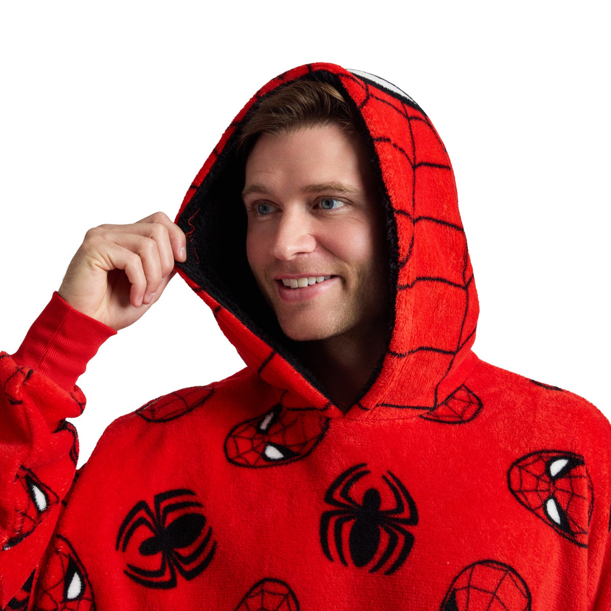 Marvel Comics Spidey AOP Oversized Sleep Hoodie for Adults-One Size