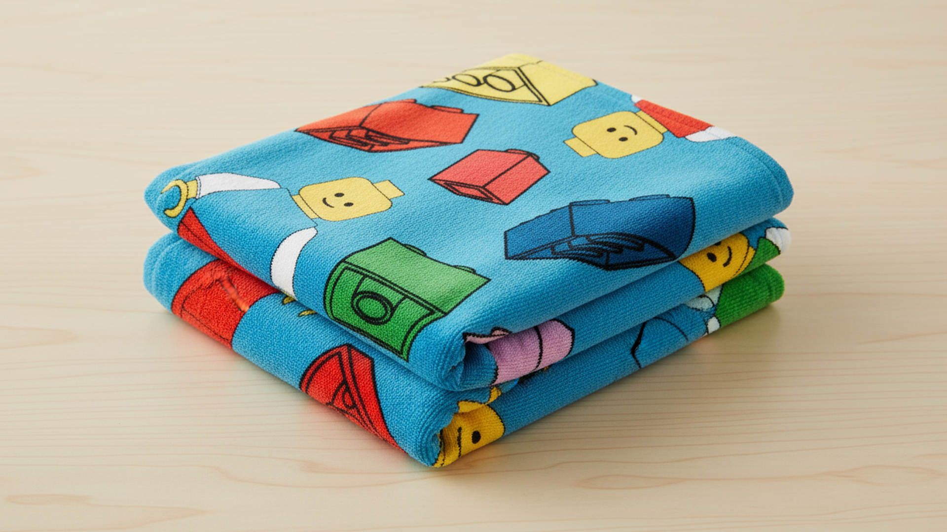 Official Lego Licensed Towel | Colourful Toy Building Block and Figure Design Super Soft Feel | Perfect For Home Bath Beach & Swimming Pool | One Size 30 x 59" | 100% Cotton