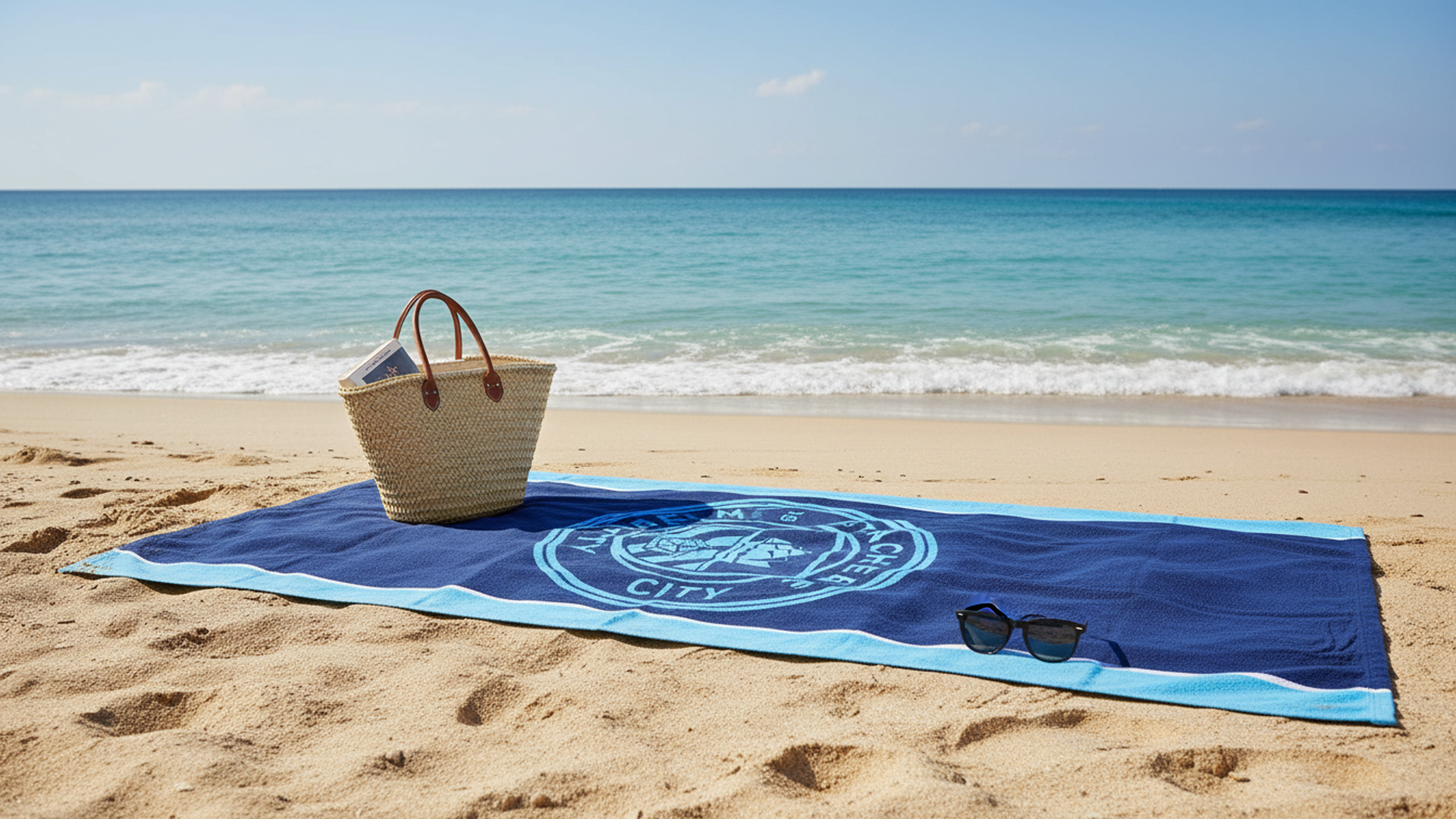 Manchester City FC Character World Official Towel (30 x 60 Inches)