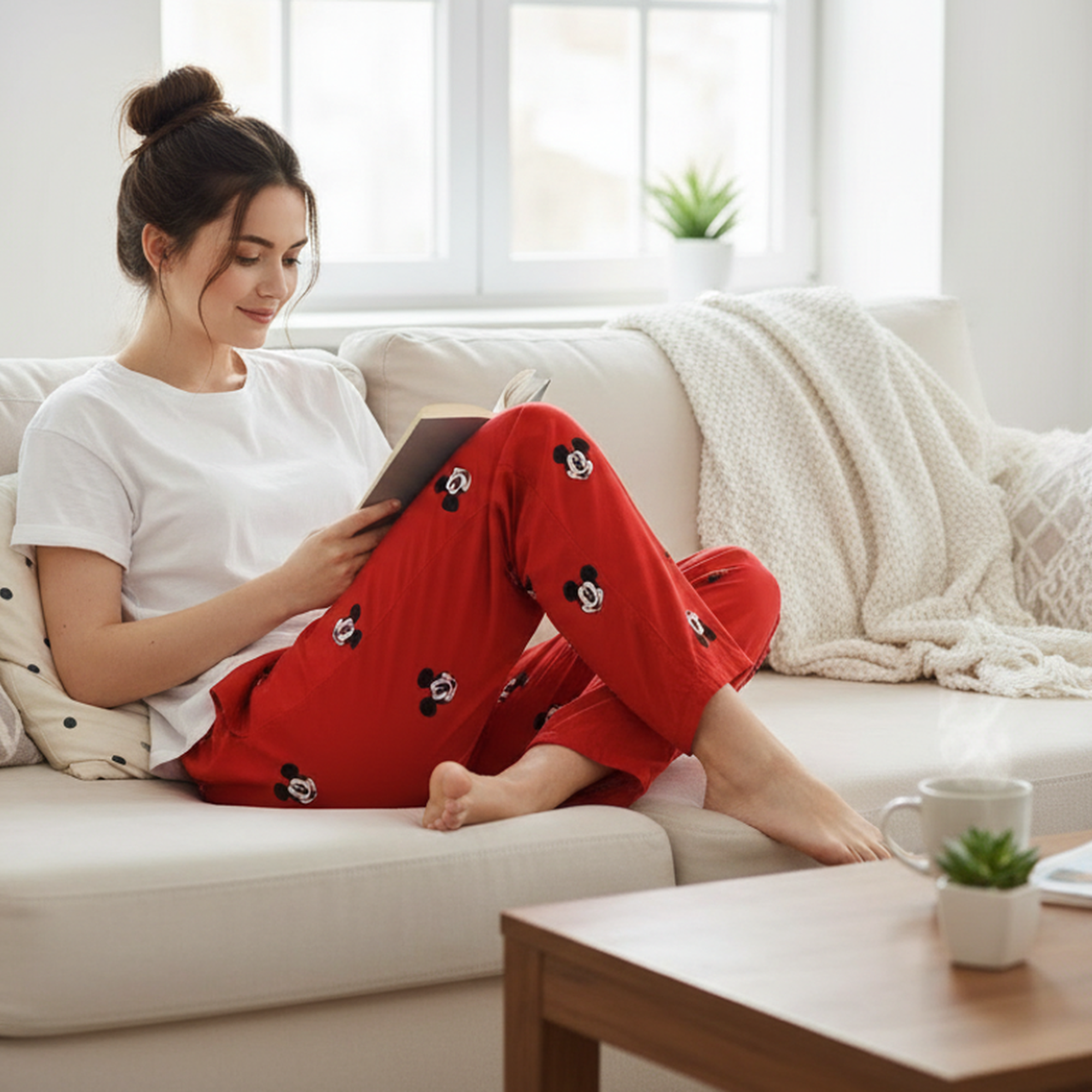 Mickey Mouse Classic All-Over Print Unisex Sleep Pajama Pants