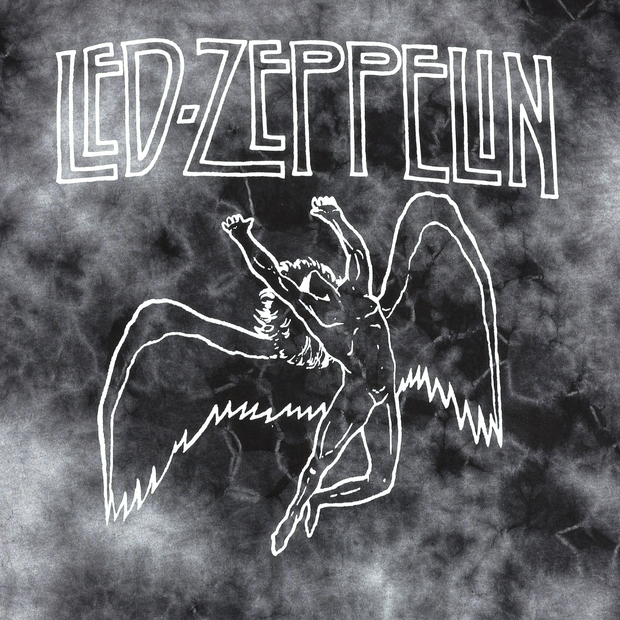 Led Zeppelin Adult Black Cloud Wash Short Sleeve Tee