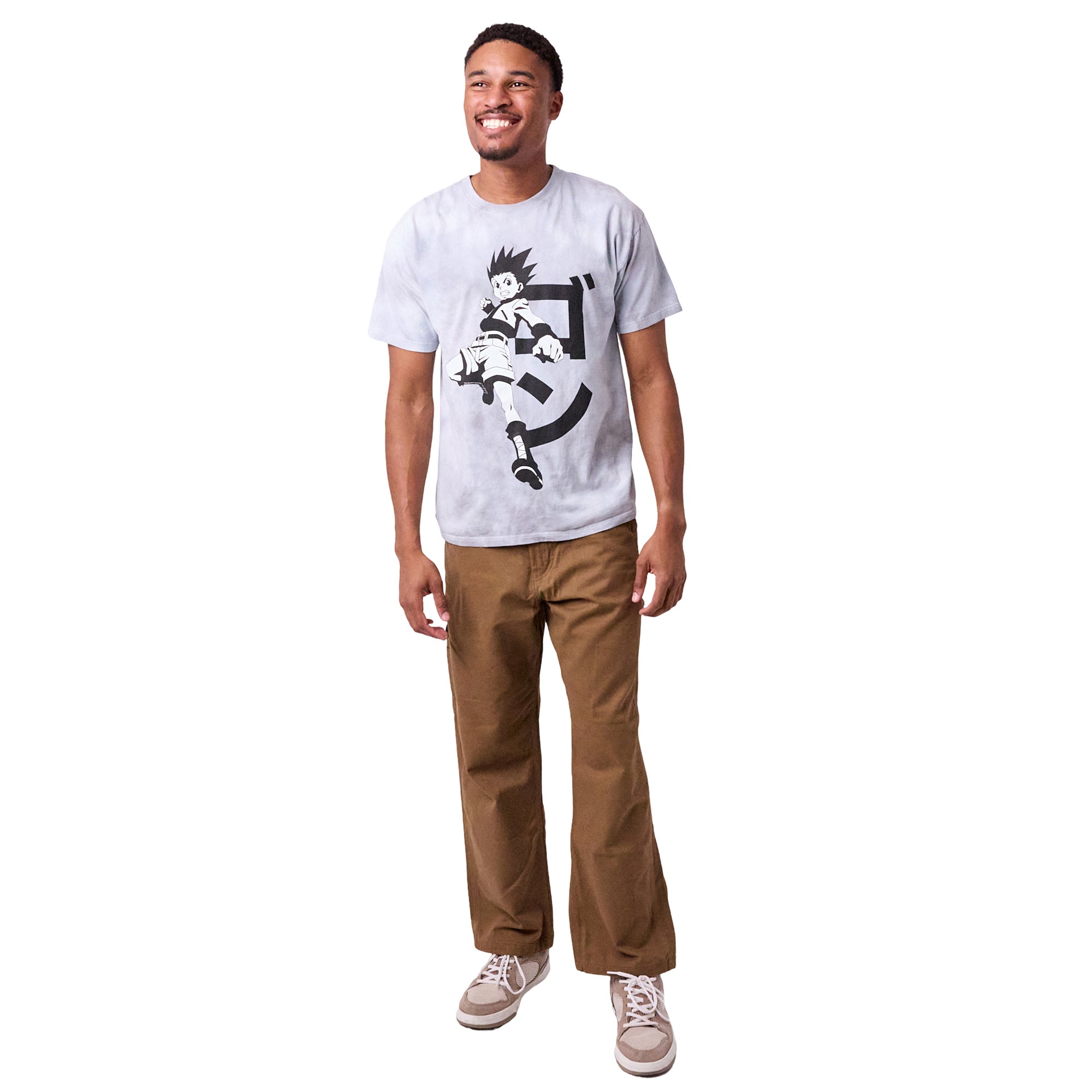 Hunter x Hunter Gon Freecss Adult Cloud Wash Short Sleeve Tee