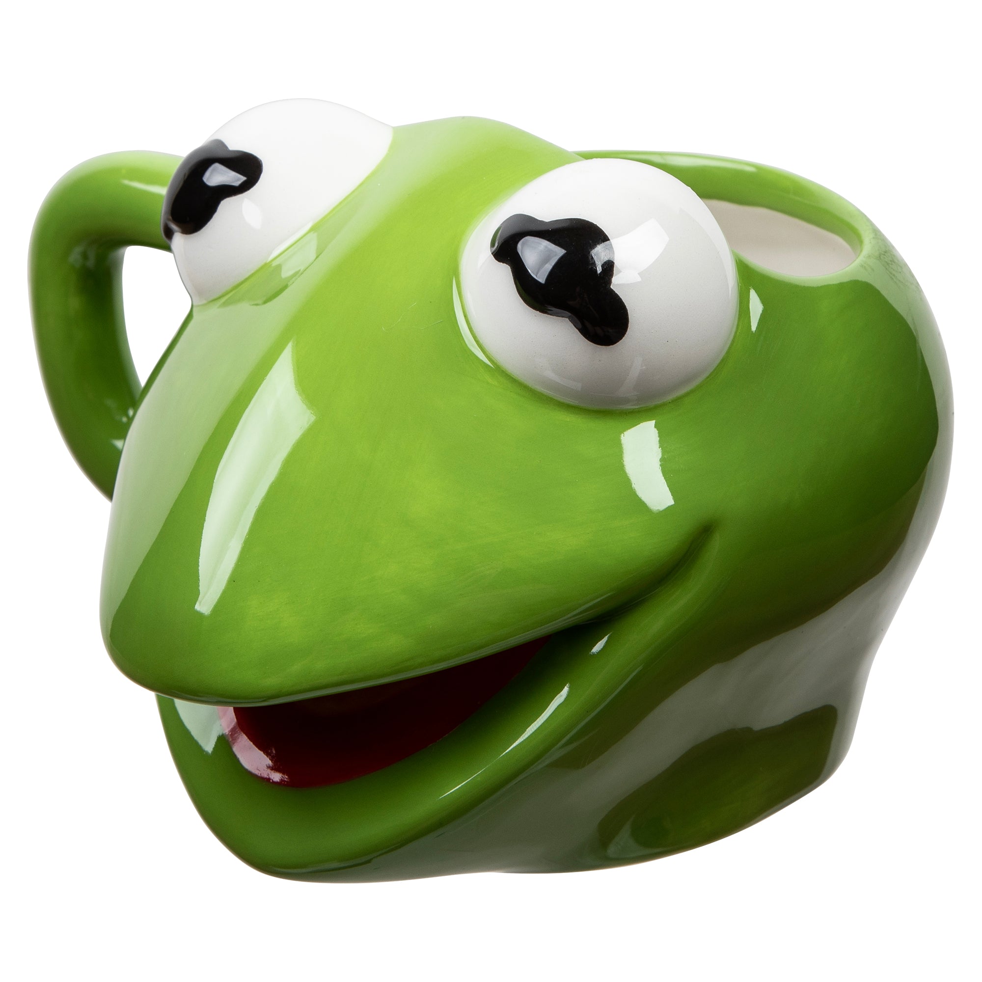 Disney Muppets Kermit The Frog puppet 20 Oz Ceramic Sculpted Mug