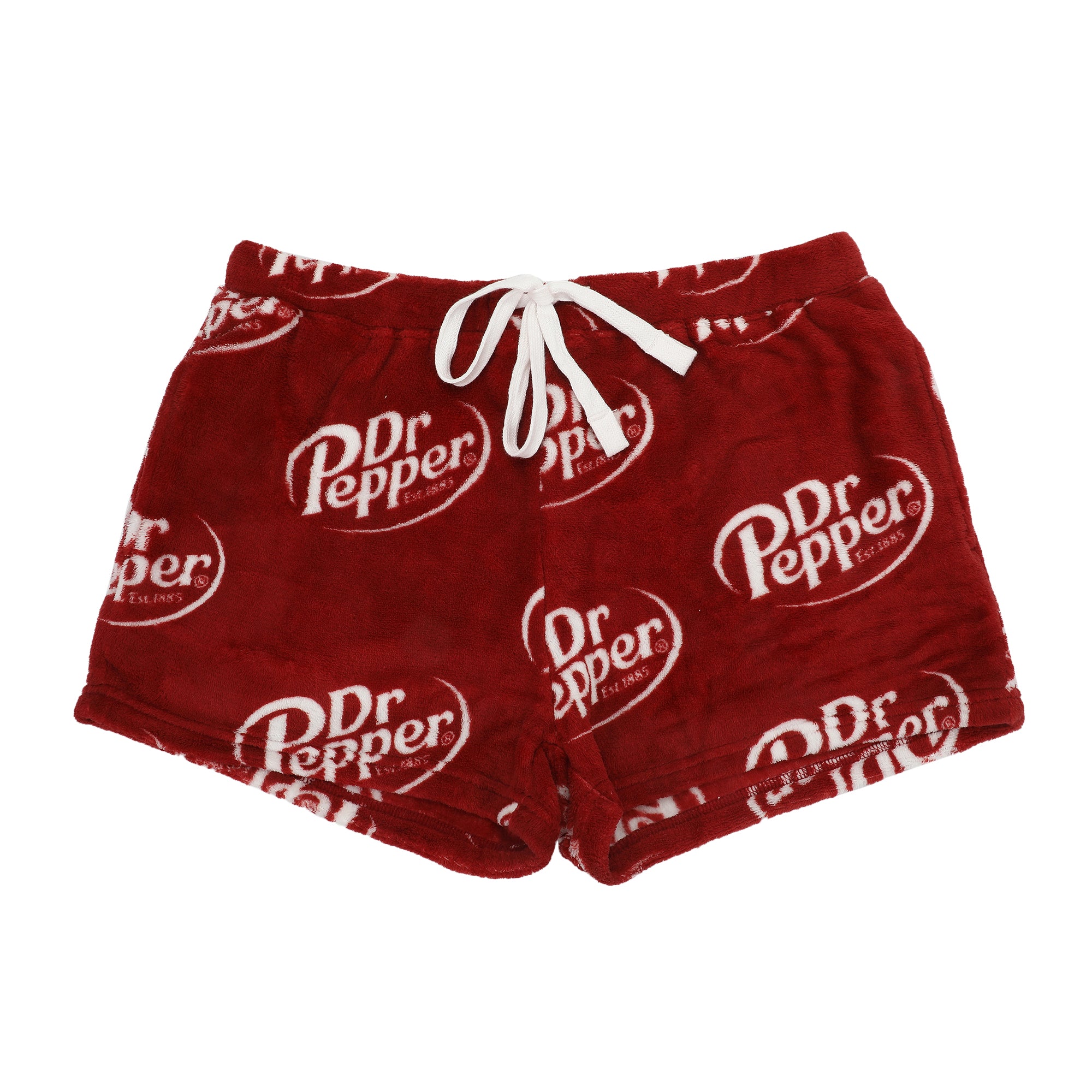Dr Pepper Logo All-Over Print Women's Plush Shorts