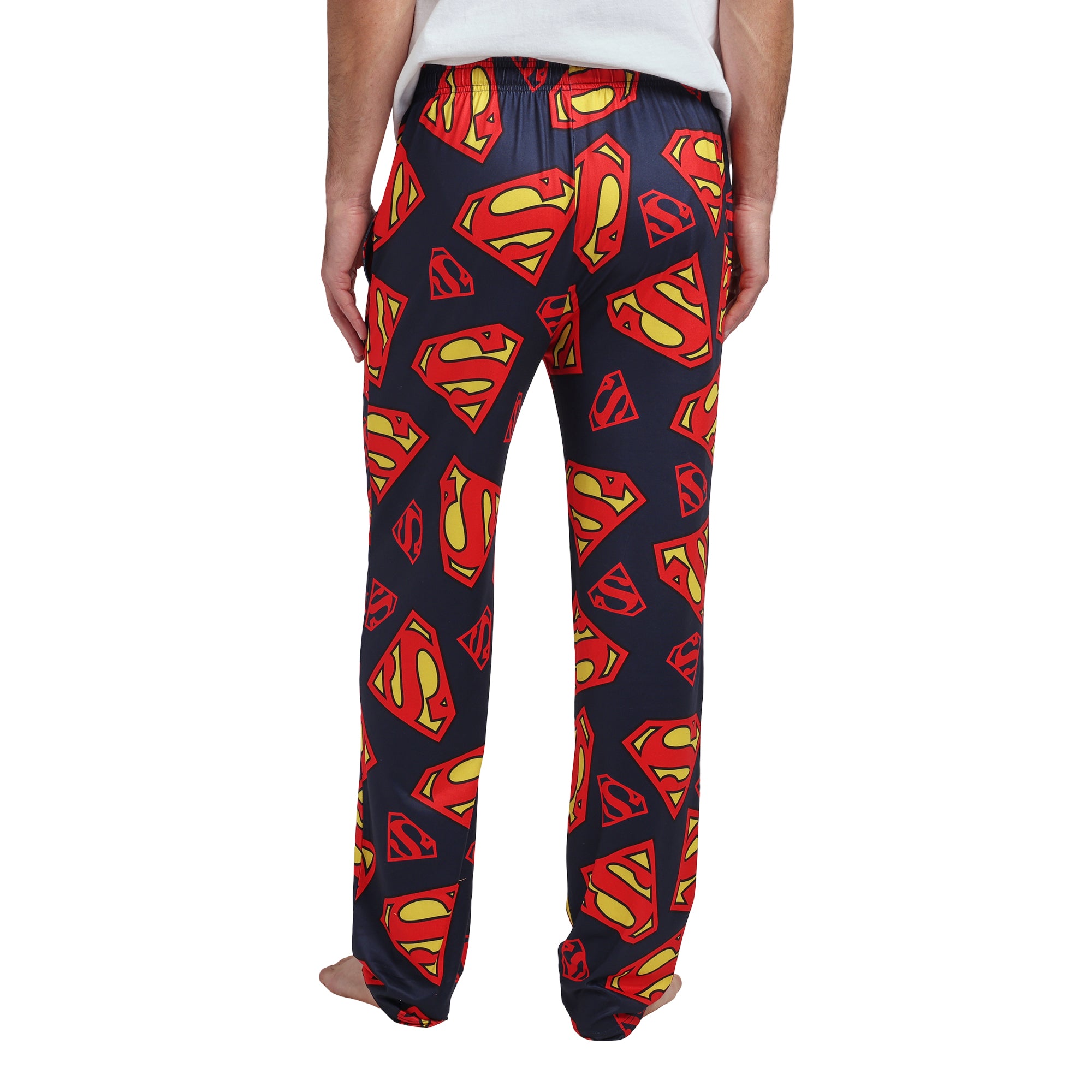 Superman S-Shield All-Over Print Men's Sleep Pajama Pants