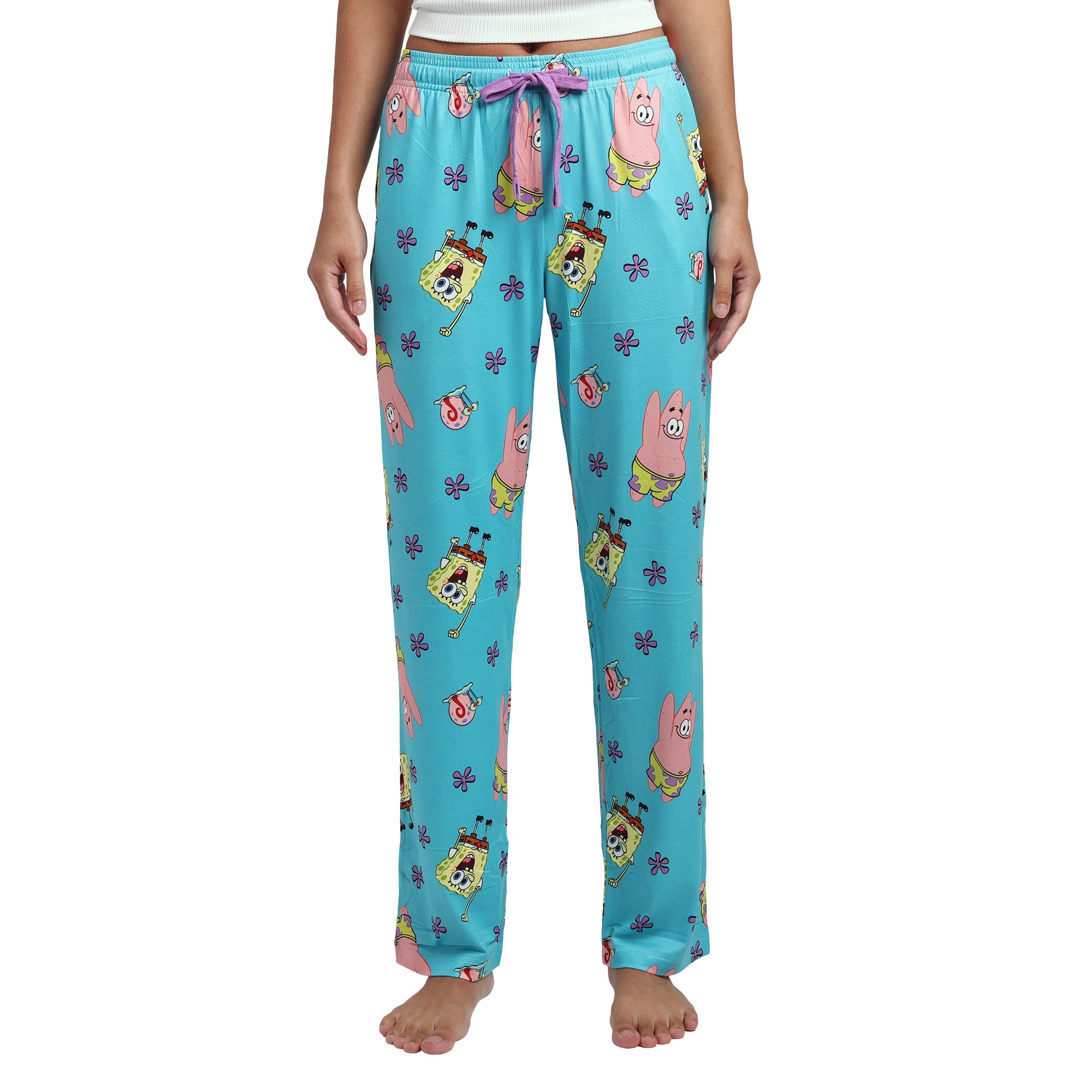 Spongebob Squarepants And Patrick All-Over Print Women's Sleep Pajama Pants
