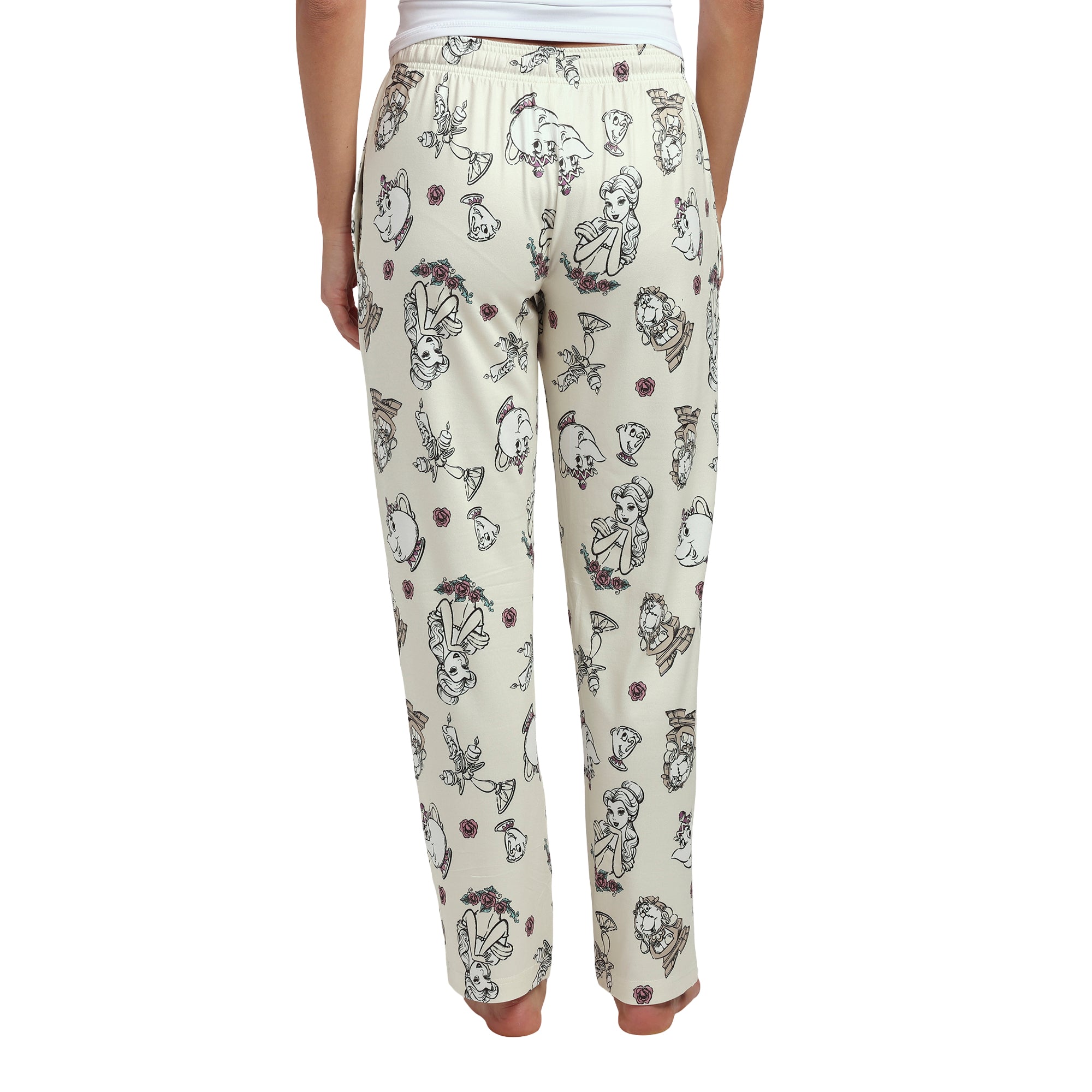 Disney's Beauty & the Beast All-Over Print Women's Sleep Pajama Pants