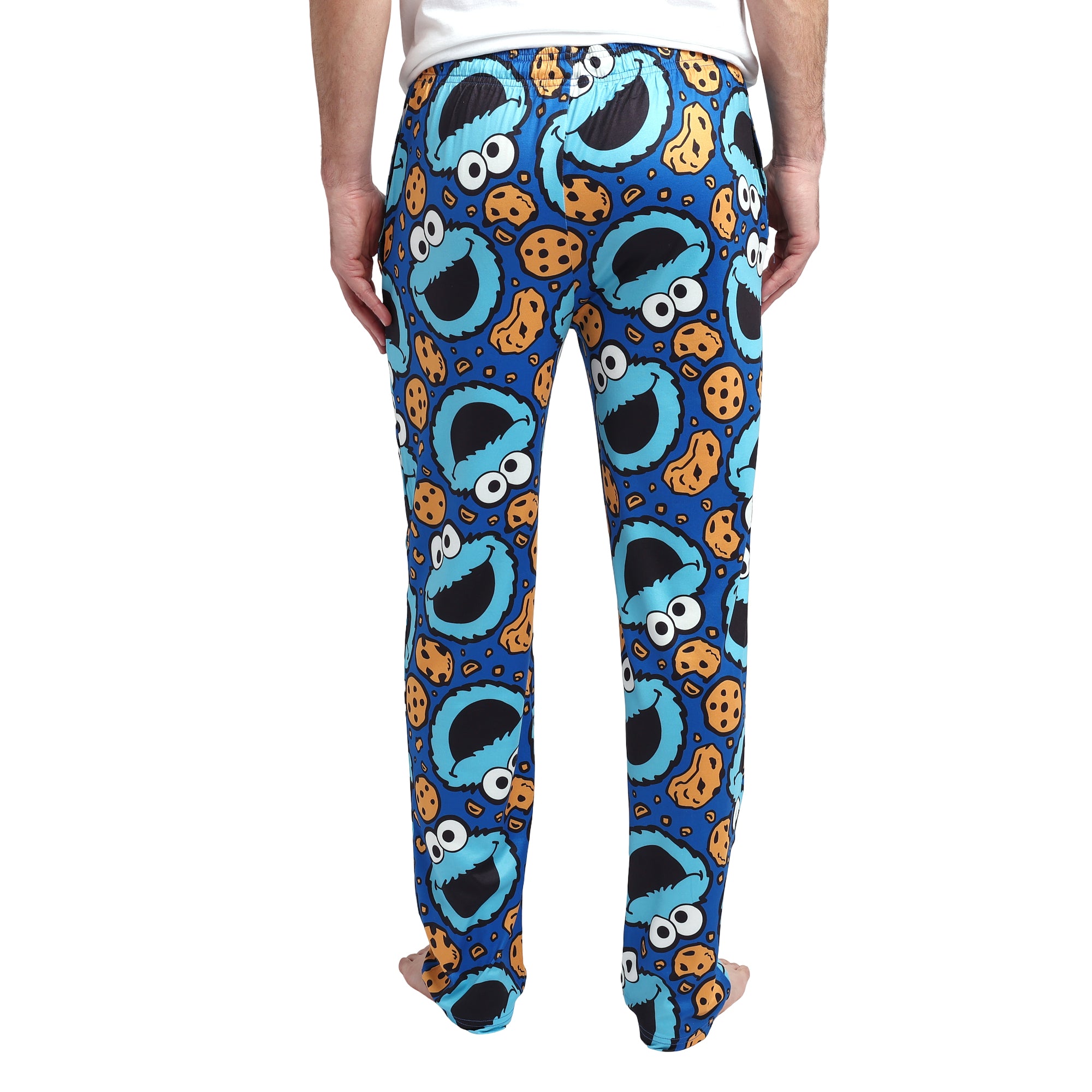 Sesame Street Cookie Monster AOP Mens Sleep Pajama Pants