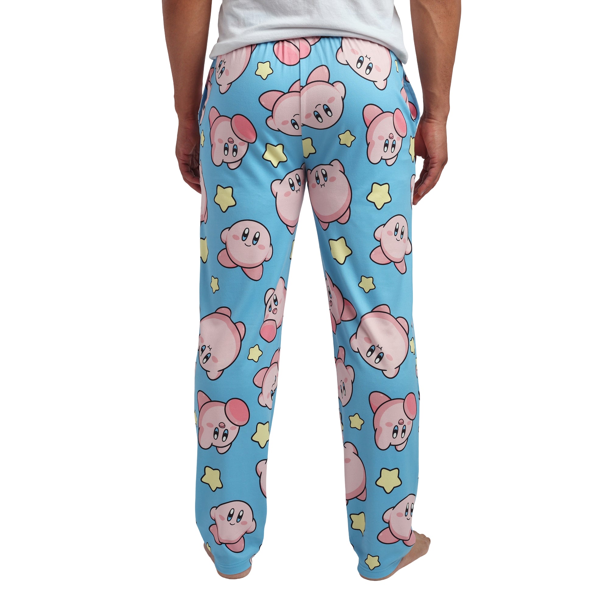 Kirby And Warp Star All-Over Print Men's Sleep Pajama Pants