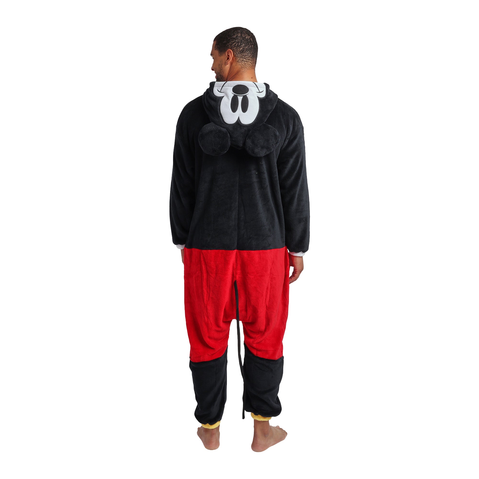 Disney Mickey Mouse Adult Long Sleeve Hooded Kigurumi Onesie Costume Cosplay Suit