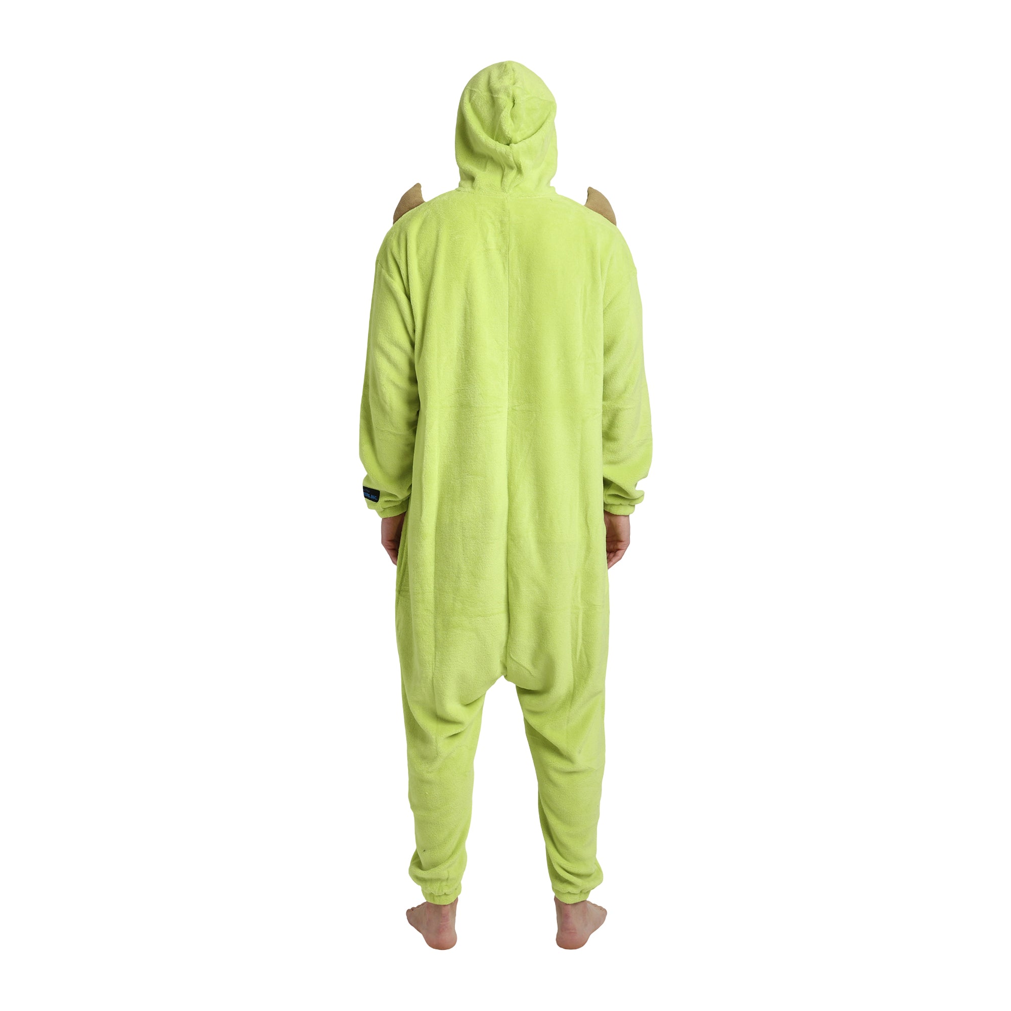 Monsters Inc Mike Wazowski Adult Green Long Sleeve Hooded Kigurumi Onesie Costume Cosplay Suit