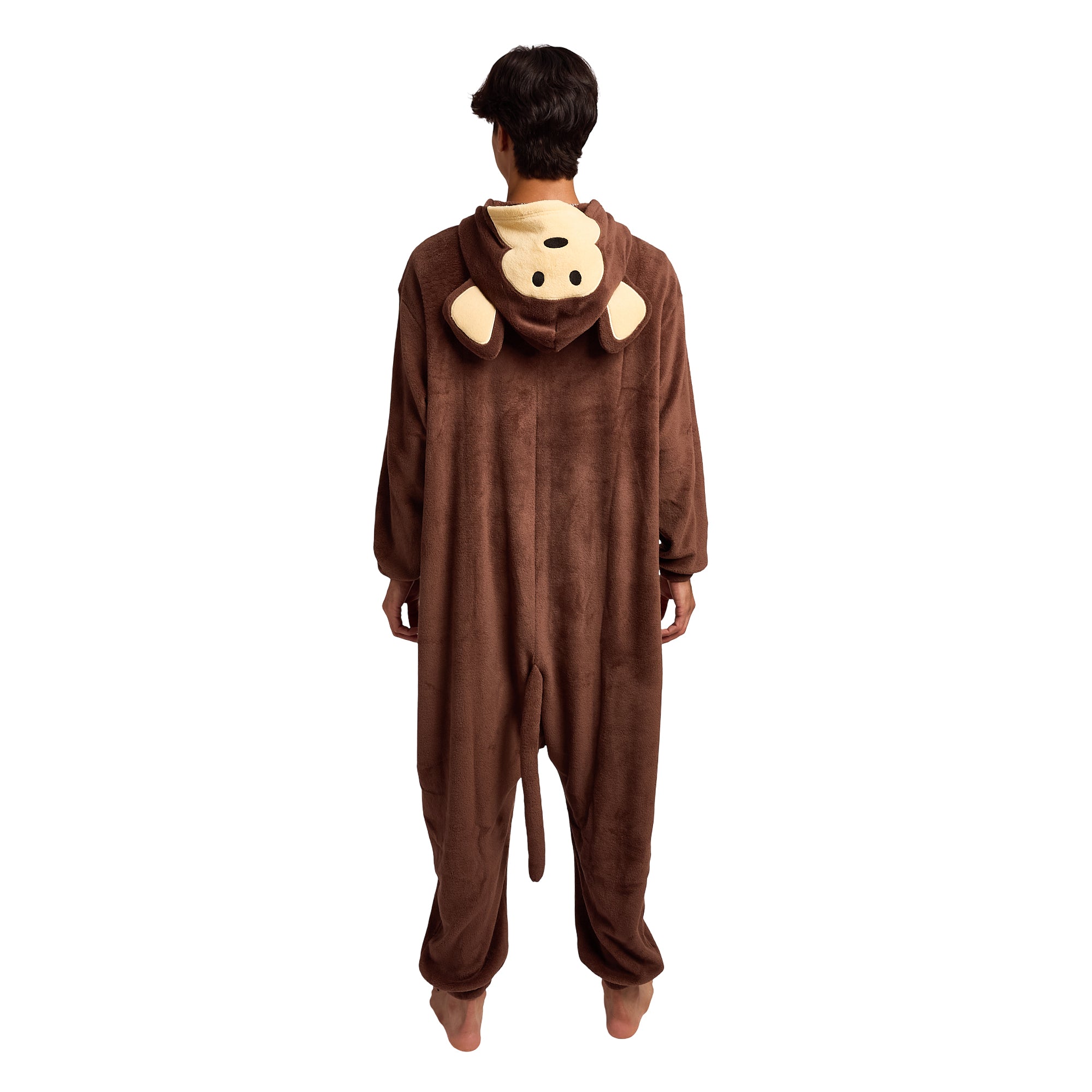 Monkey Adult Long Sleeve Hooded Kirugumi Cosplay Onesie Costume Suit
