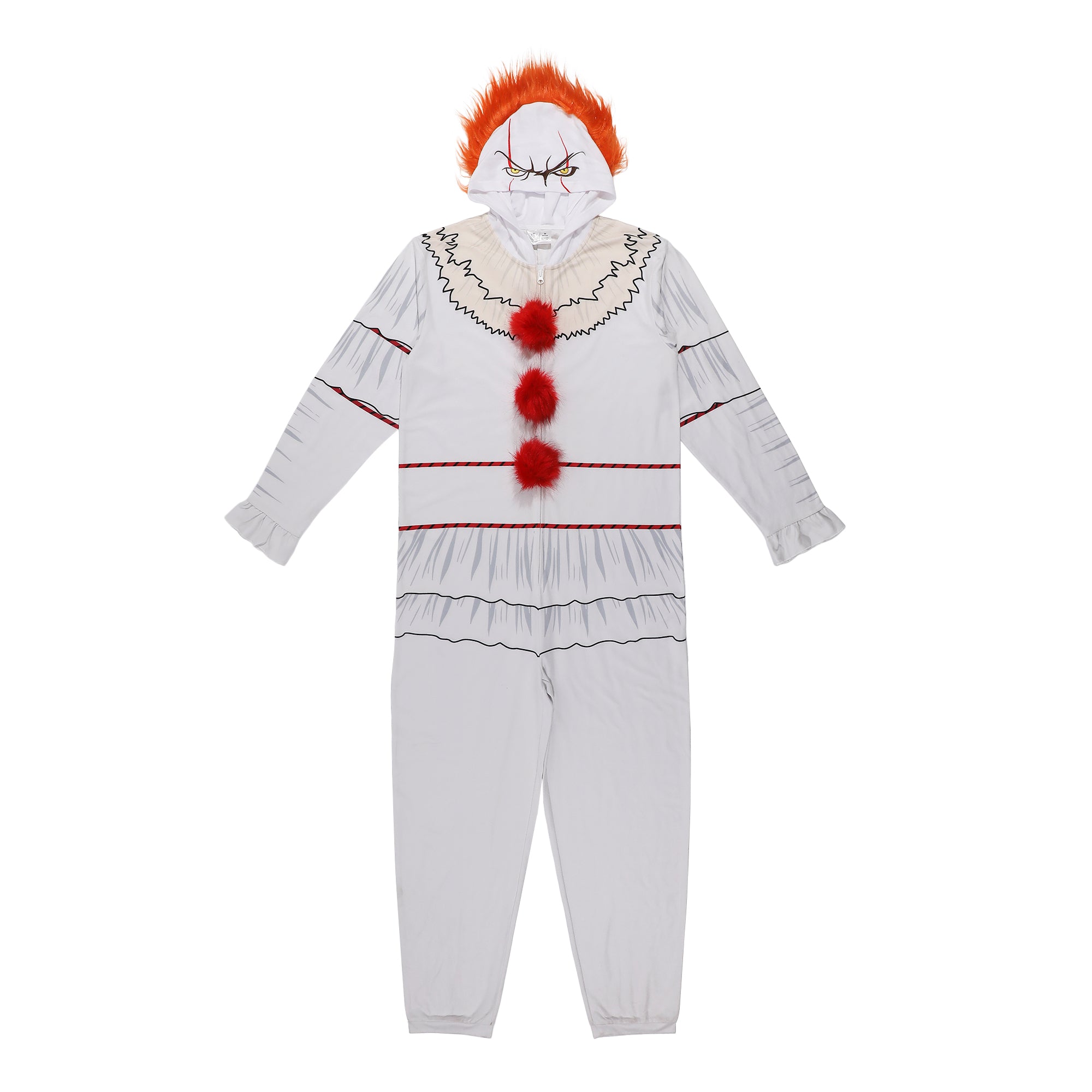 IT Chapter 2 Movie (2019) Pennywise Adult Cosplay Union Suit With Hood
