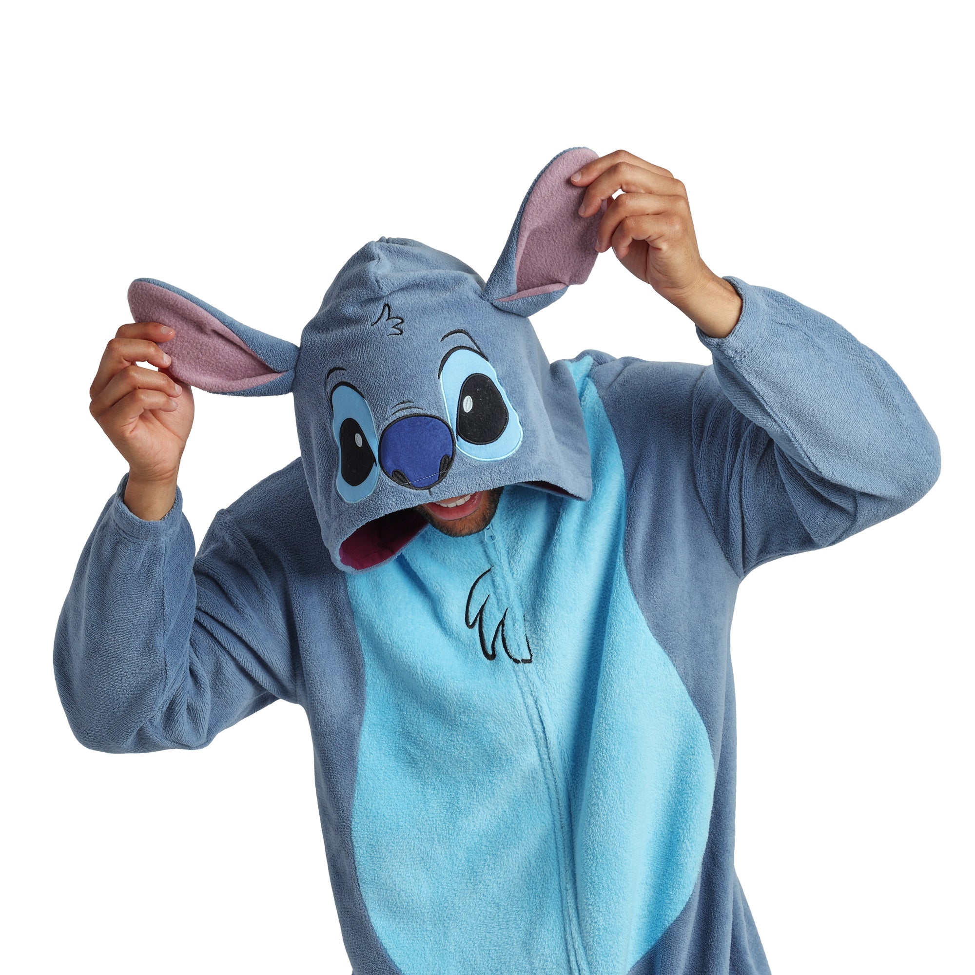 Lilo & Stitch Stitch Adult Long Sleeve Hooded Kigurumi Onesie Costume Cosplay Suit