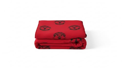 Manchester United FC Classic Adult Red Traditional Throw Blanket (64 x 64 CM)