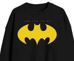 Batman 85th Anniversary - Long Live the Bat on Men's Black Sweatshirt