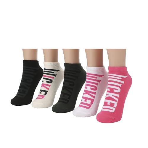 Wicked Part 2 Text Logo Women's 5-Pair Pack Ankle Socks
