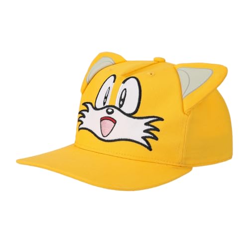 Sonic The Hedgehog Big Face Tails Youth Orange Snapback Hat