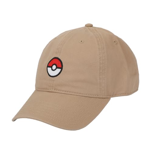 Pokemon Embroidered Poké Ball Adult Baseball Hat (One Size)