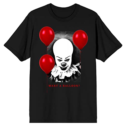 It 1990 Pennywise Want a Balloon Men's Black T-shirt