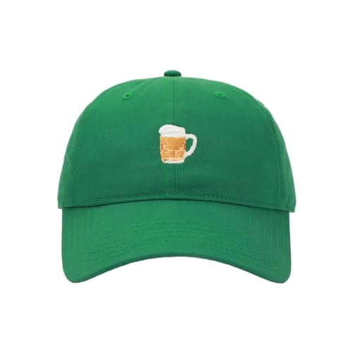 Foaming Stein Adult Green St. Patrick's Day Oktoberfest Baseball Hat