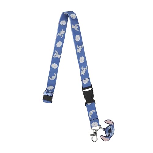 Disney Stitch Ohana Means Family Blue 22" Lanyard